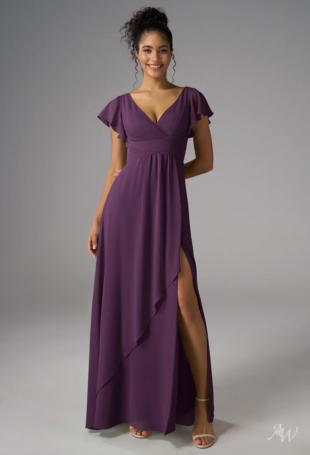 AW Maizie Grape Bridesmaid Dresses