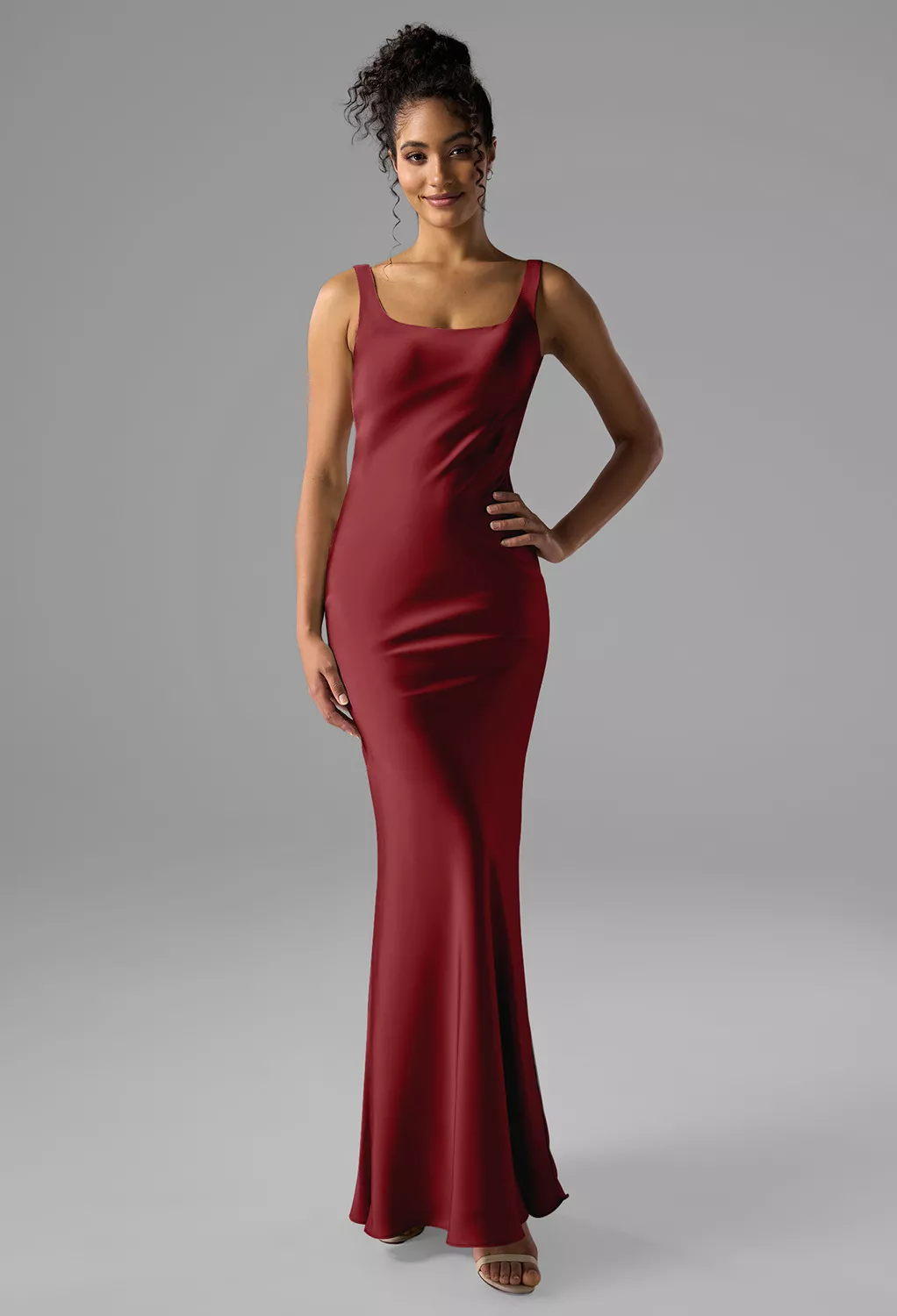 Burgundy Cocktail Wedding Guest Dresses Page 2 | AW.Bridal