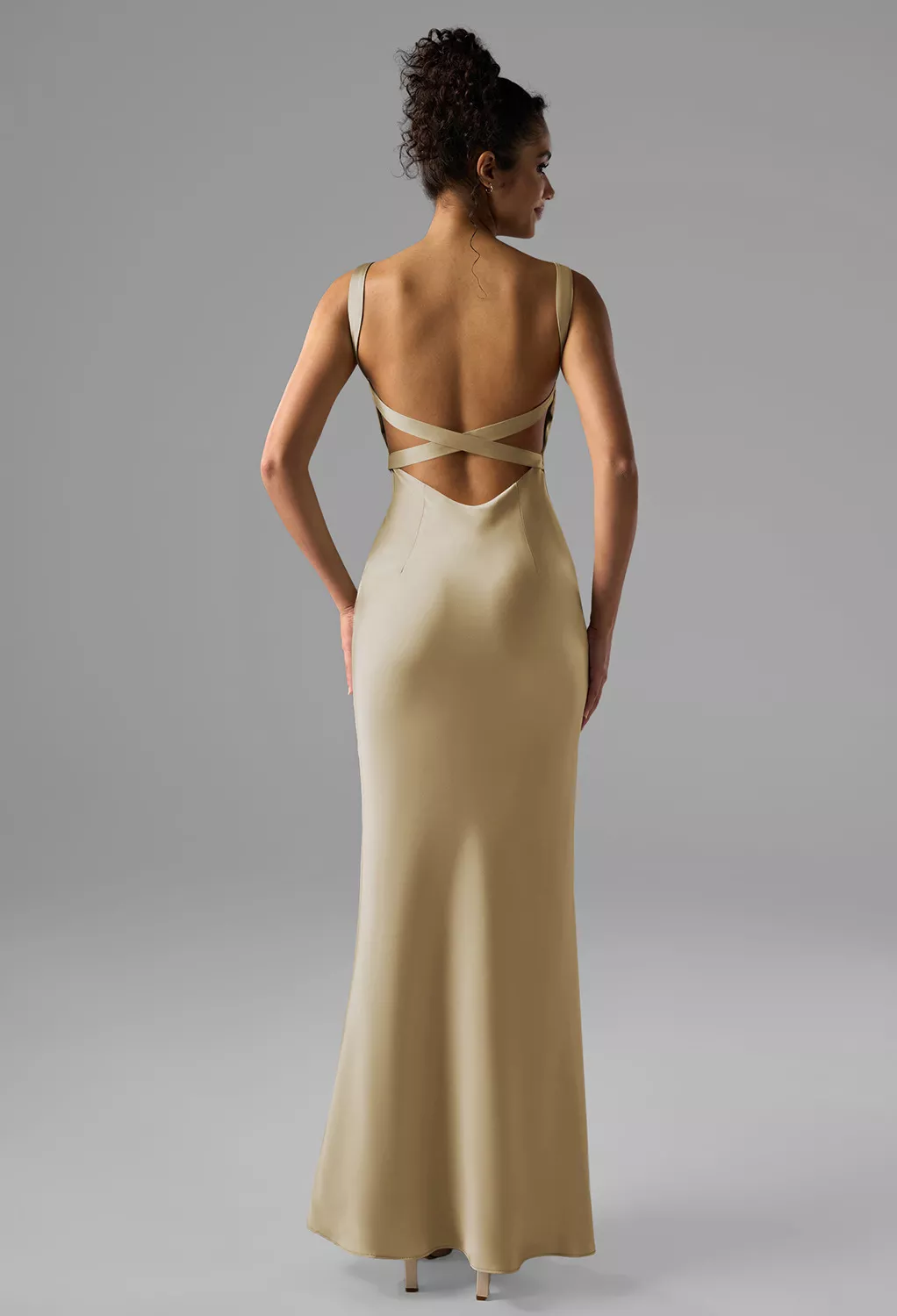 Light Gold Beach Wedding Guest Dresses | AW.Bridal