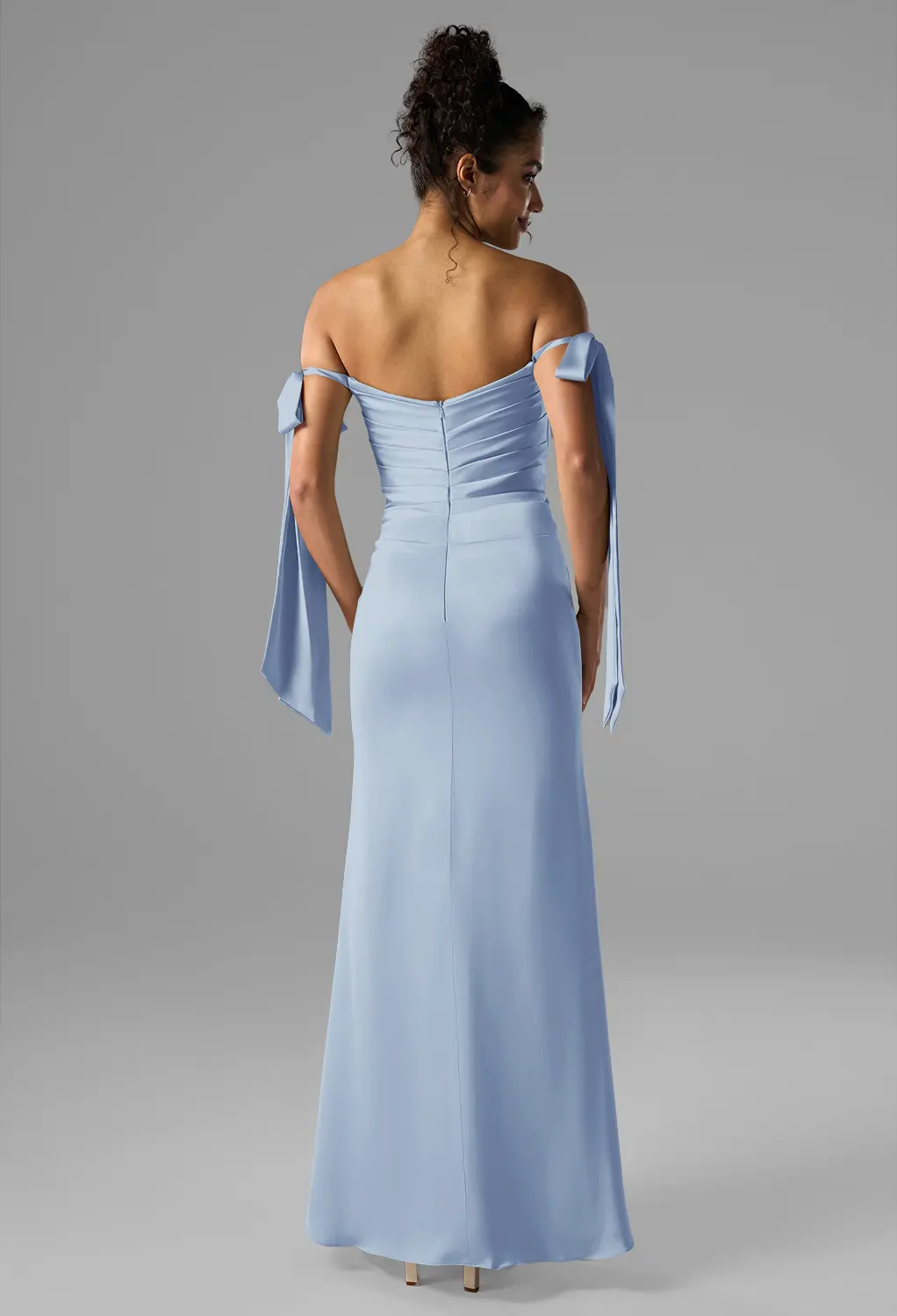 north carolina blue bridesmaid dresses Page 2 Size:US 14.5 Fatima can be hemmed Covered-Button Women's Outfit: White Blazer,
