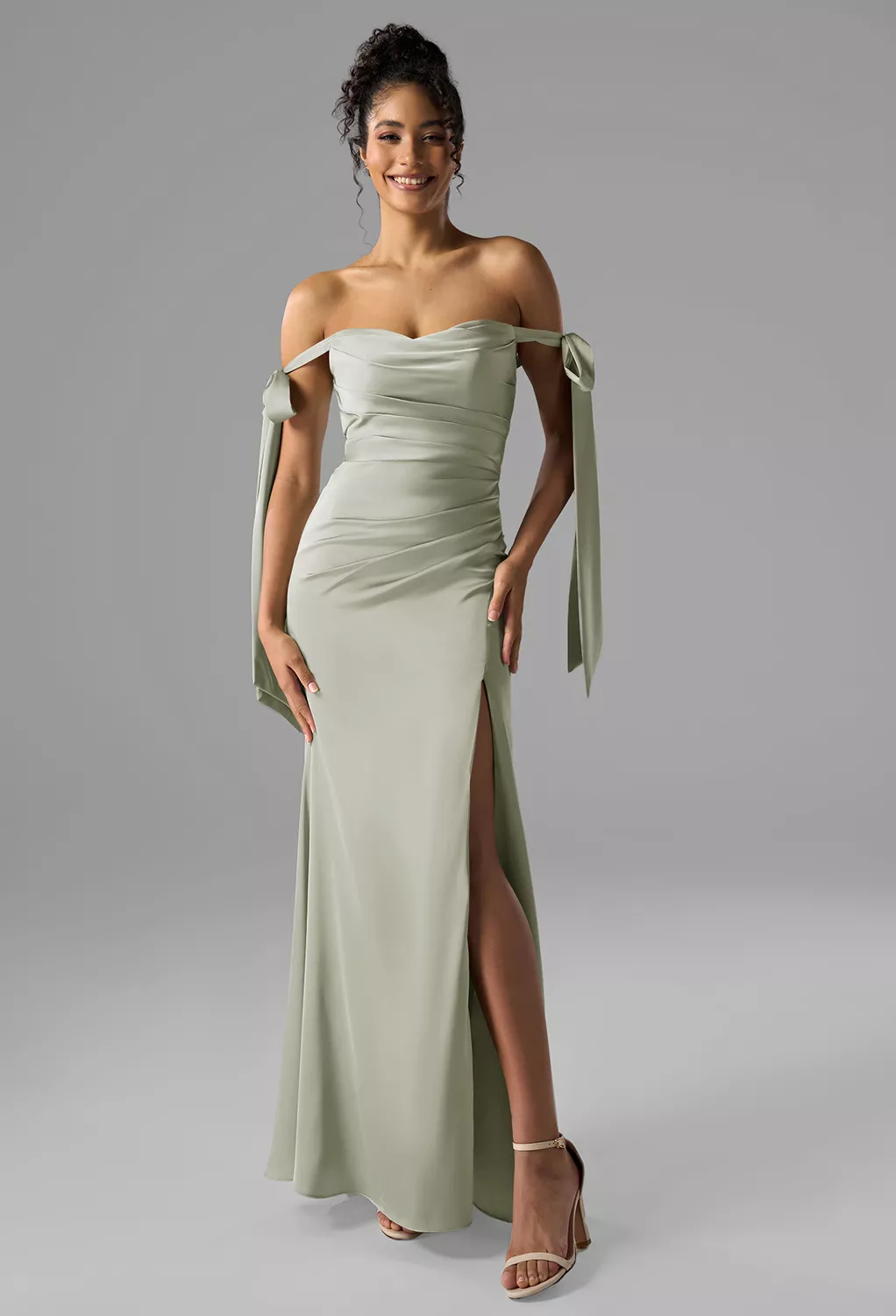 green emerald velvet dress Sage Green Satin Long Prom Dress Graduation Dress Y2707 – Simplepromdress