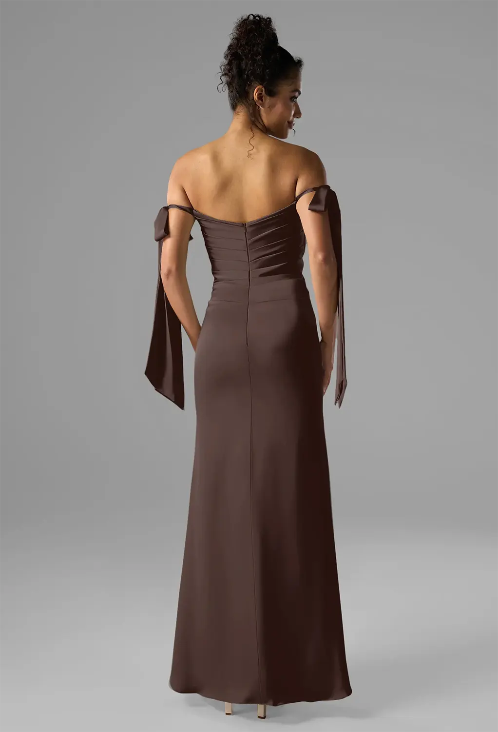 one shoulder dress Adrianna Papell Women's One-Shoulder - Navy Sateen Birthday Dresses for Women Accessory 2:Detachable Train Best Sellers NH August Wk 49 Flowy pleated fabrication One