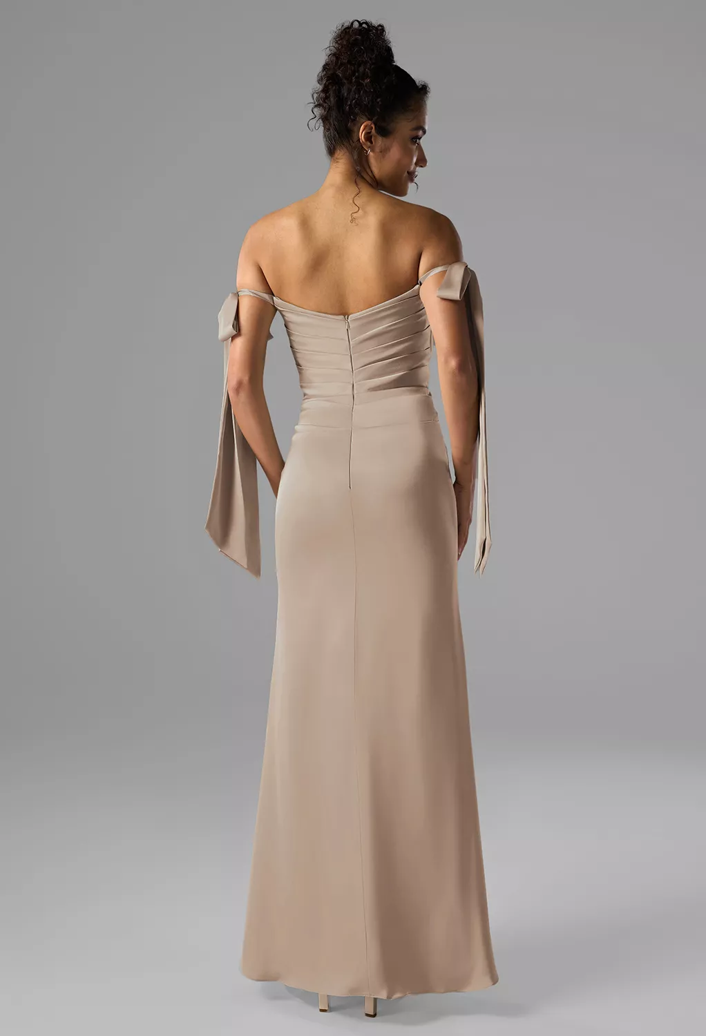 blue dress for baby girl Plus Size White Off-Shoulder A-Line Gown – Sweetheart Ruched Formal Dress  CD7493WC