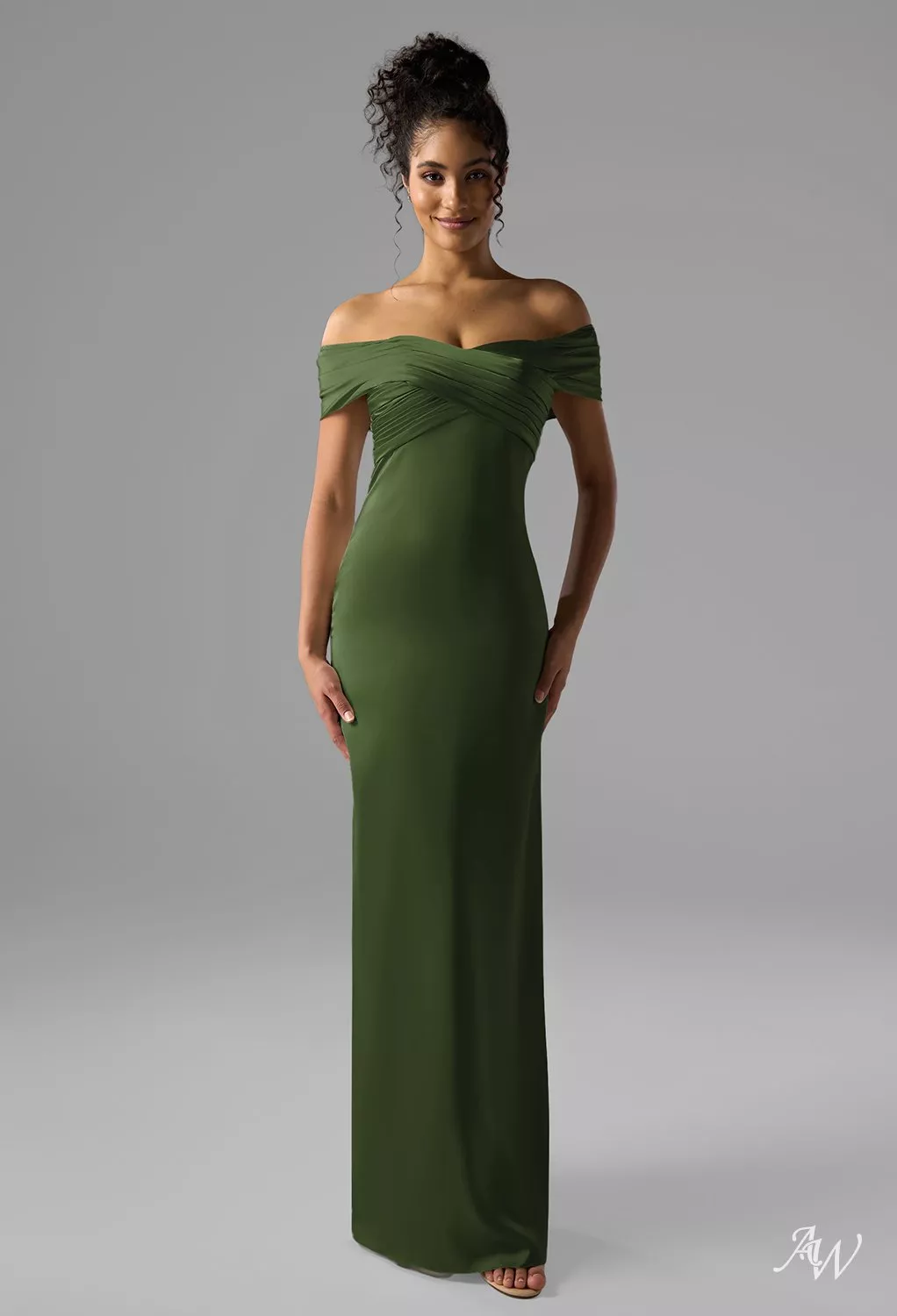 cheap bridesmaid dresses under 40 Modest Chiffon A-line Strapless Bridesmaid Dress, MBD240 main image 1