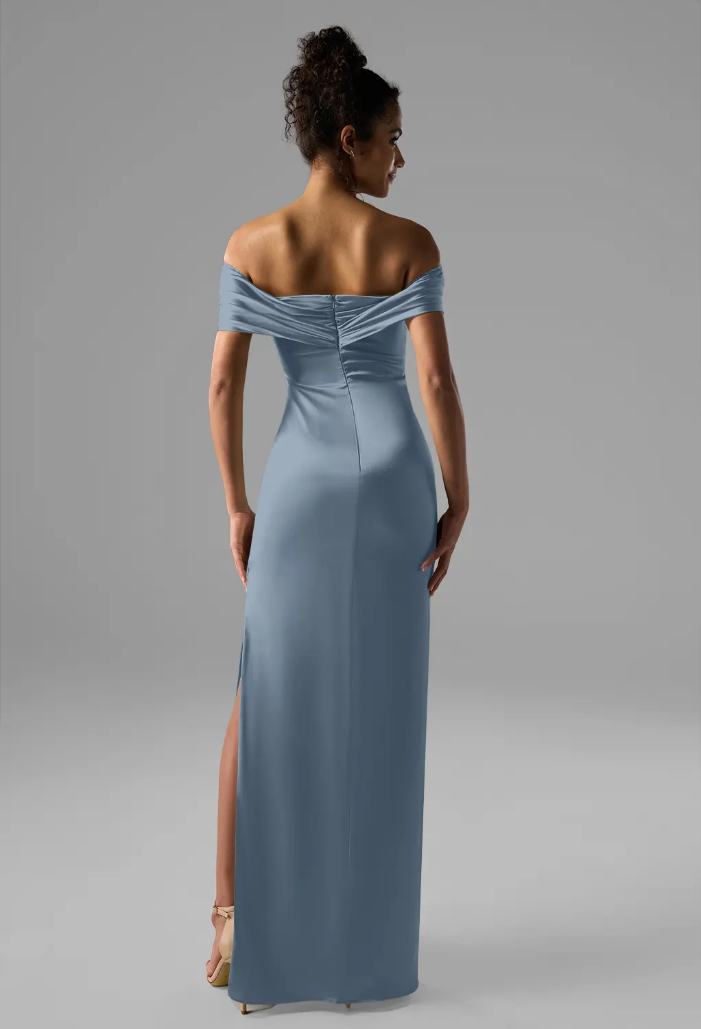 slate grey bridesmaid dresses Gray Long How To Style Sweaters cute prom dresses Create endless styles with Italian Size:40 IT