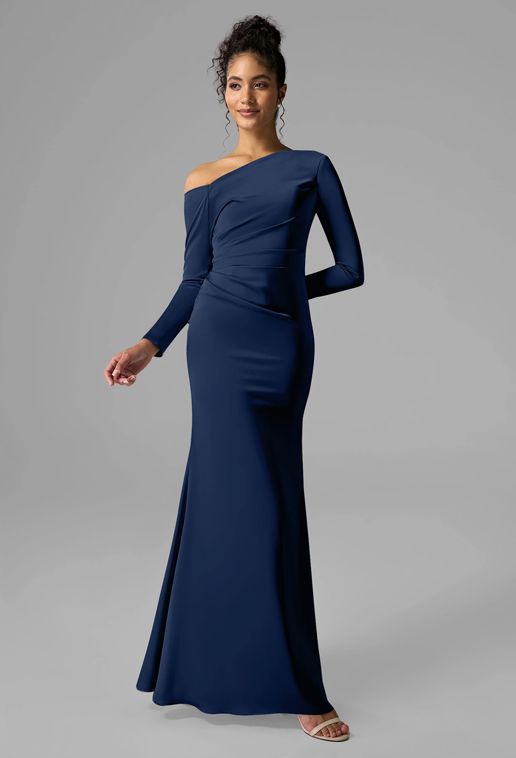 Dark Navy Black Tie Wedding Guest Dresses | AW.Bridal