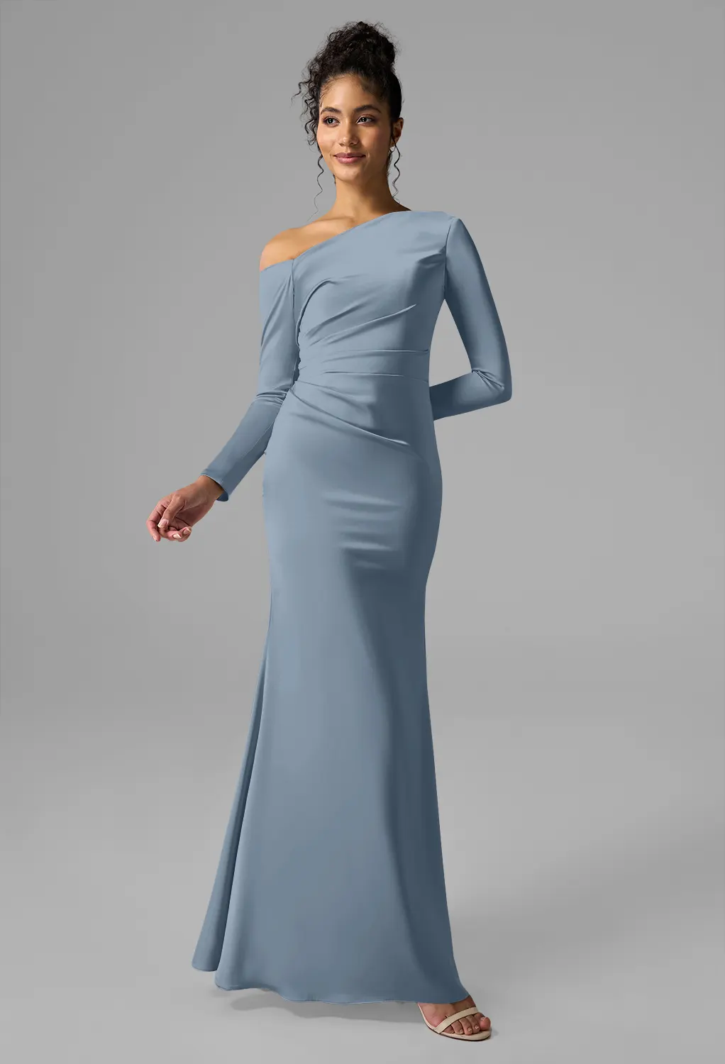 slate grey formal dress Gray Black Tie Wedding Guest Dresses elegant grey dress