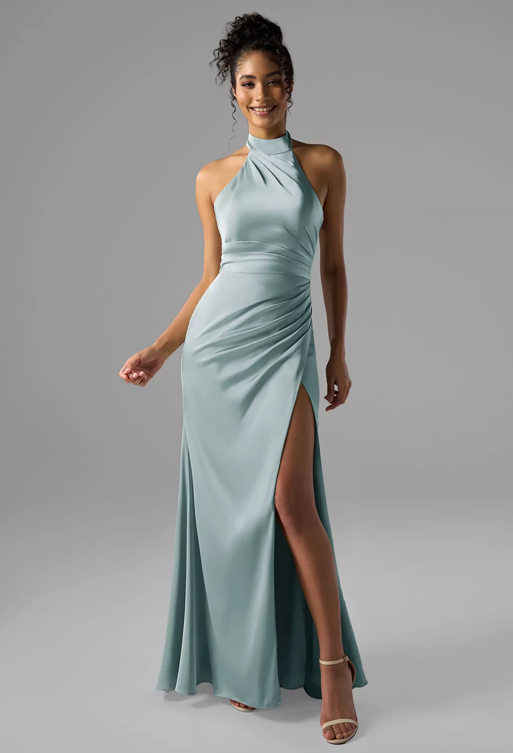 is jeans a formal dress Ashley Lauren 11511 Formal Dresses Denim 0 / Denim main image 1