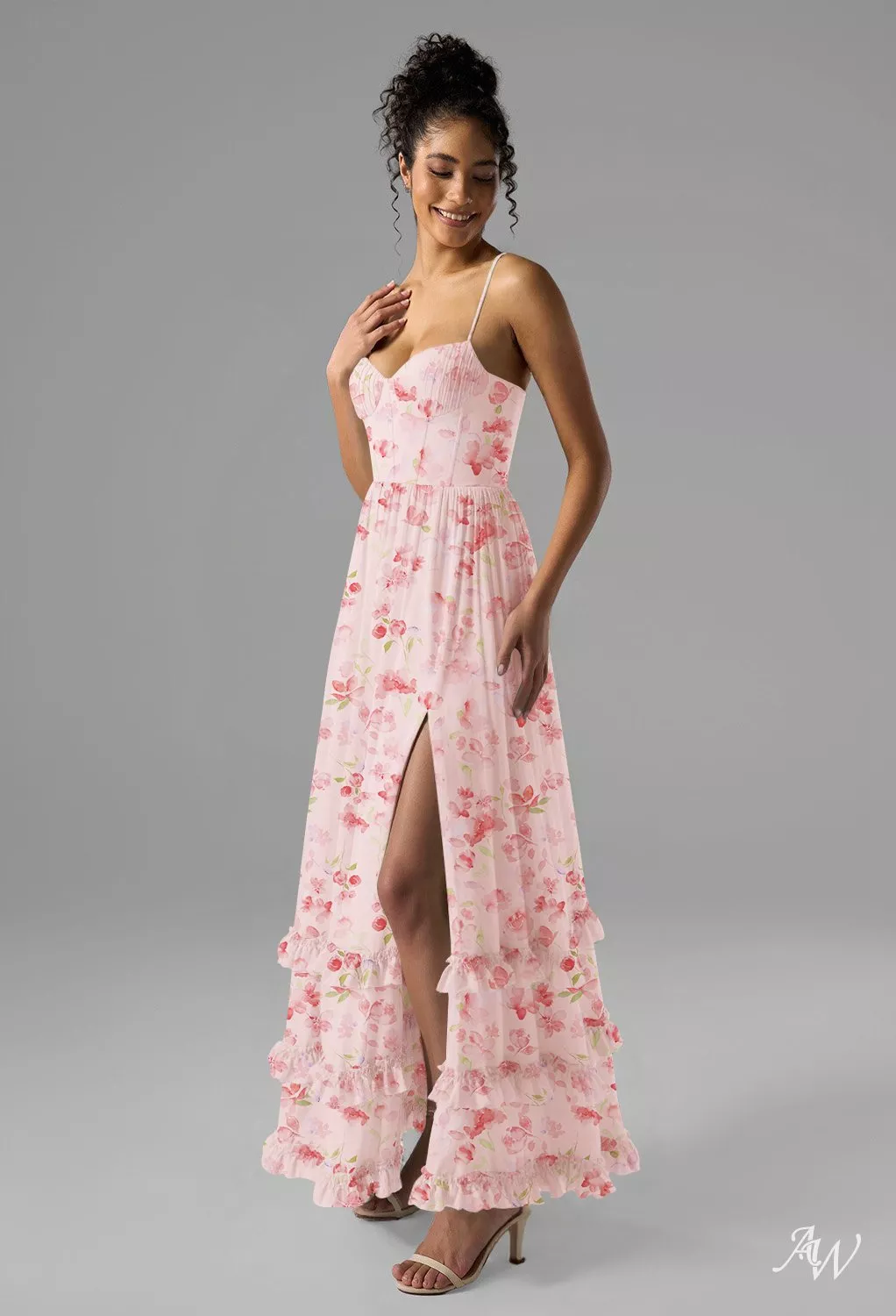 AW Hiba Peach Blossom Breeze Bridesmaid Dresses | AW.Bridal
