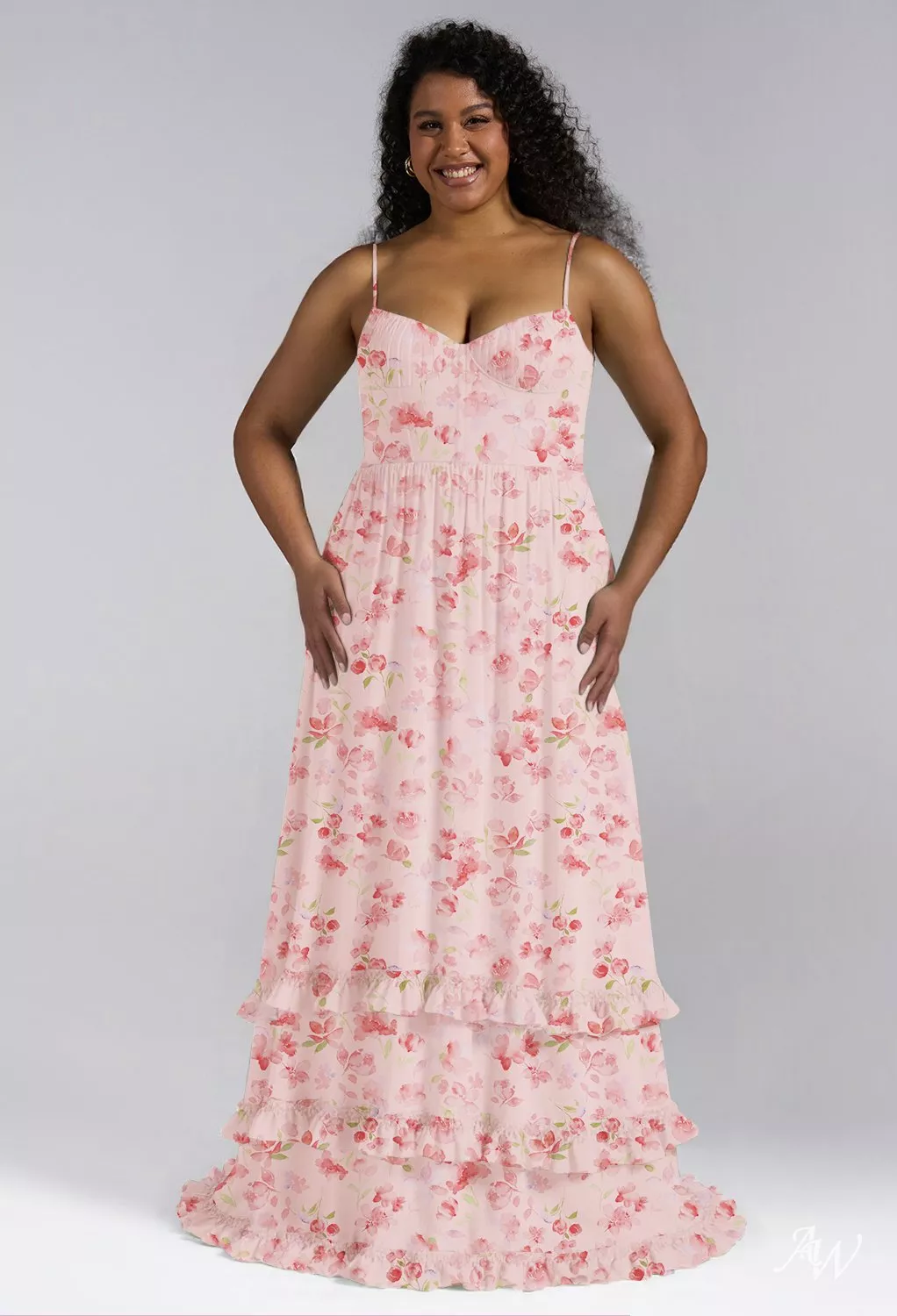 AW Hiba Peach Blossom Breeze Bridesmaid Dresses | AW.Bridal