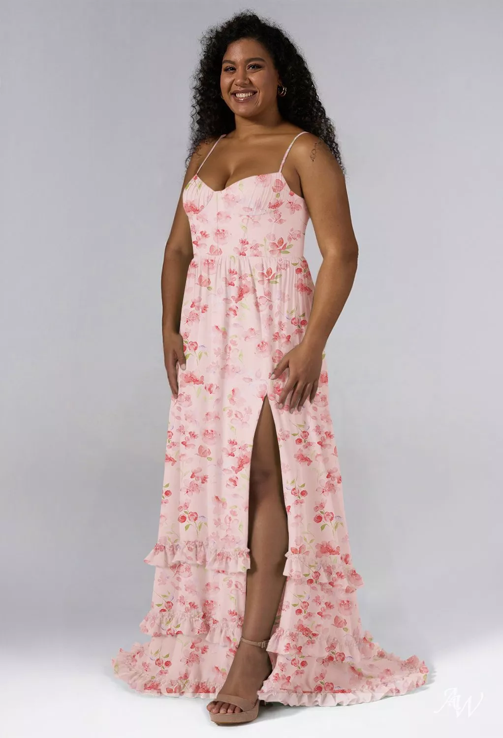 AW Hiba Peach Blossom Breeze Bridesmaid Dresses | AW.Bridal