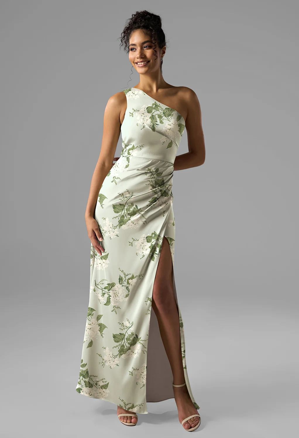 Sage Garden Party, Green Floral Floral Bridesmaid Dresses | AW.Bridal