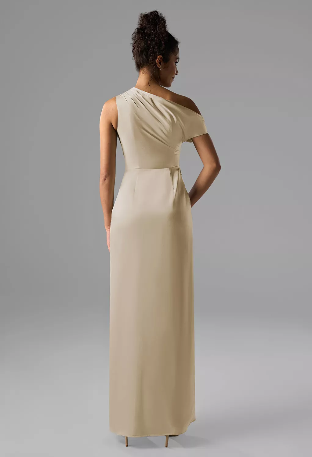 Satin Charmeuse Floral Bridesmaid Dresses | AW.Bridal