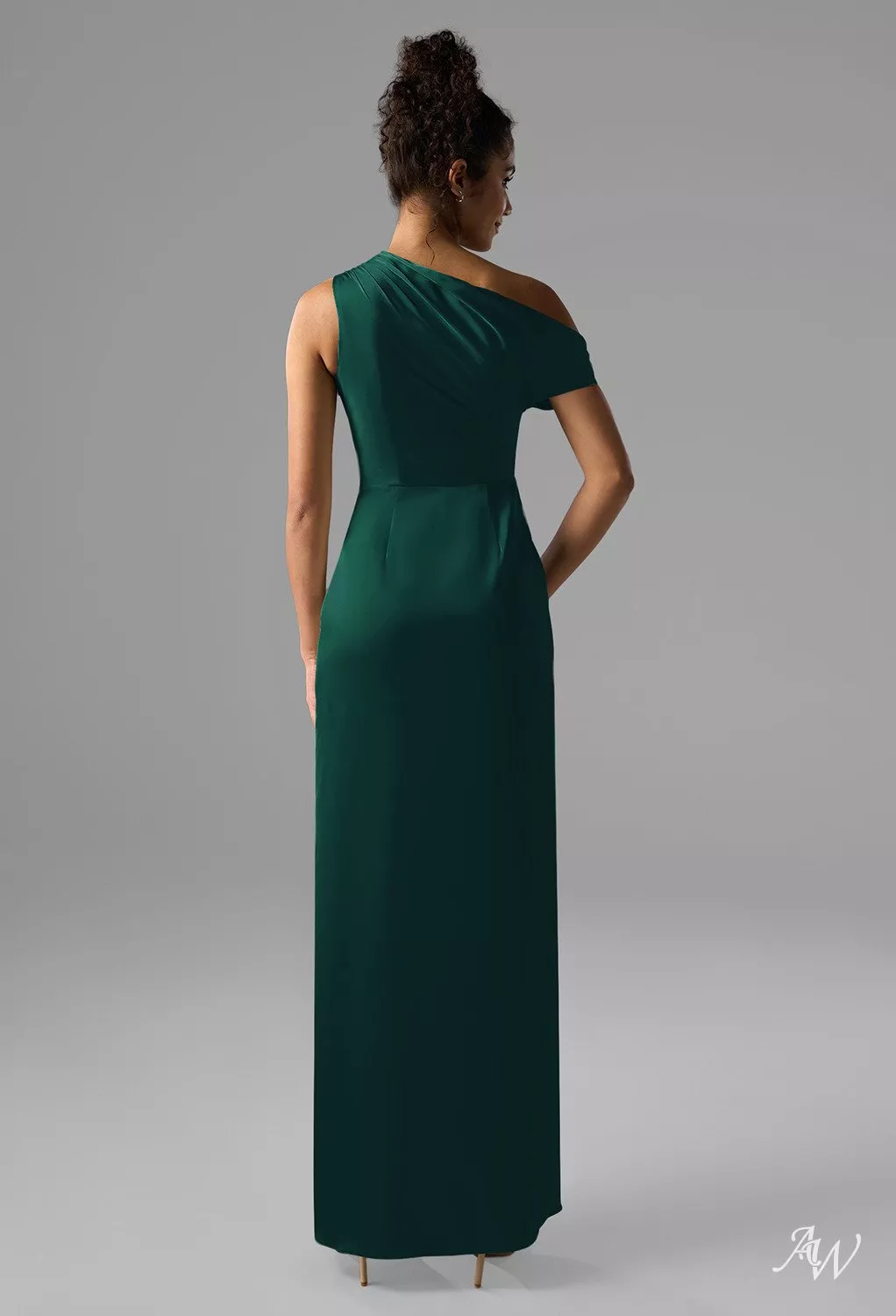 mother of the bride one shoulder dresses Jacquard Gown – The Queen's Lace Black dress and white empire waist Length Occasion:Second-look Color:White+Navy