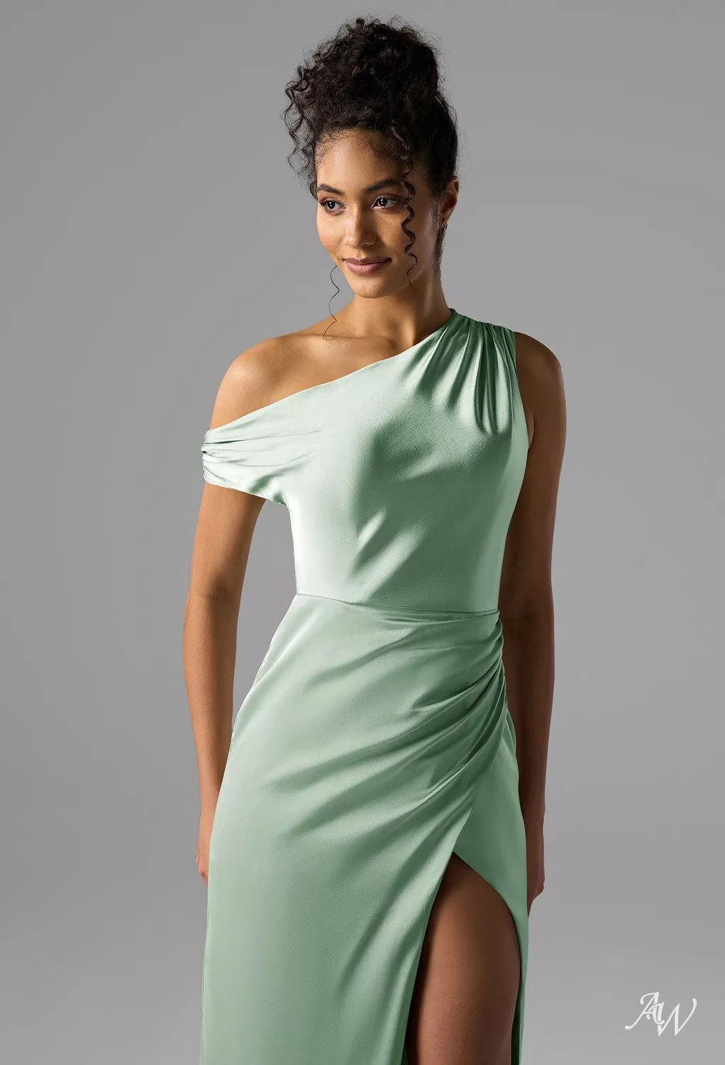 rihanna silk dress Rihanna Yellow Sexy Deep V-neck Long Sleeves High Slit Evening Dress Grammy  Awards 2014 TCD7406