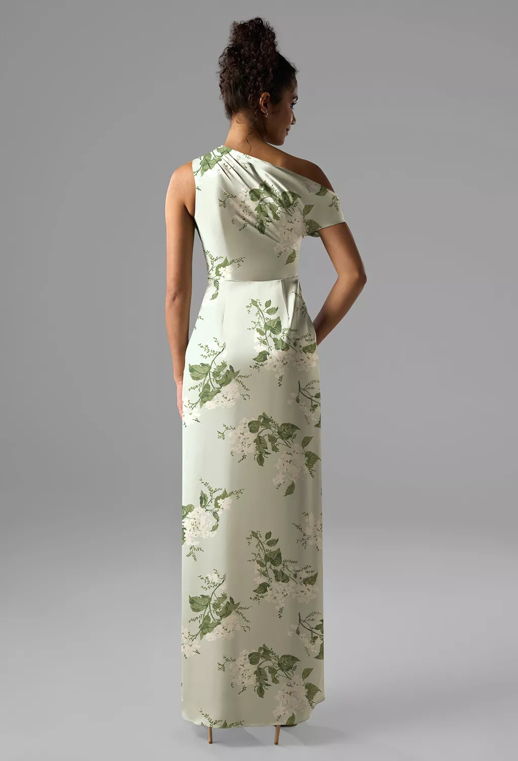 Sage Garden Party, Green Floral Floral Bridesmaid Dresses | AW.Bridal