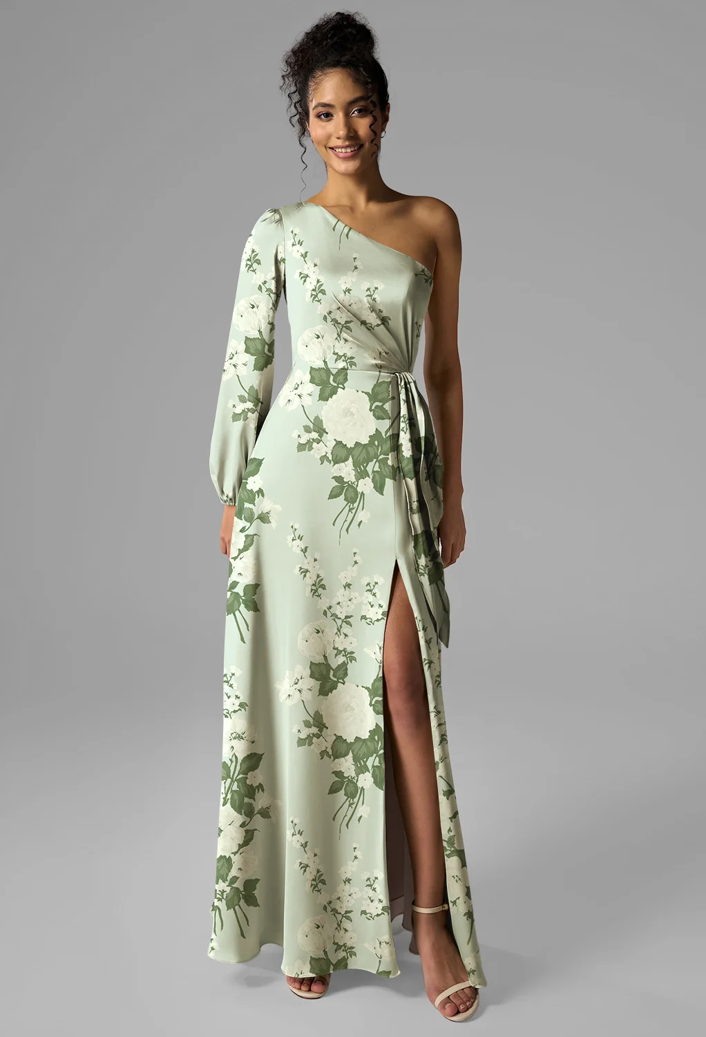 moss green casual dress Mottled Moss Green Casual Wedding Guest Dresses
