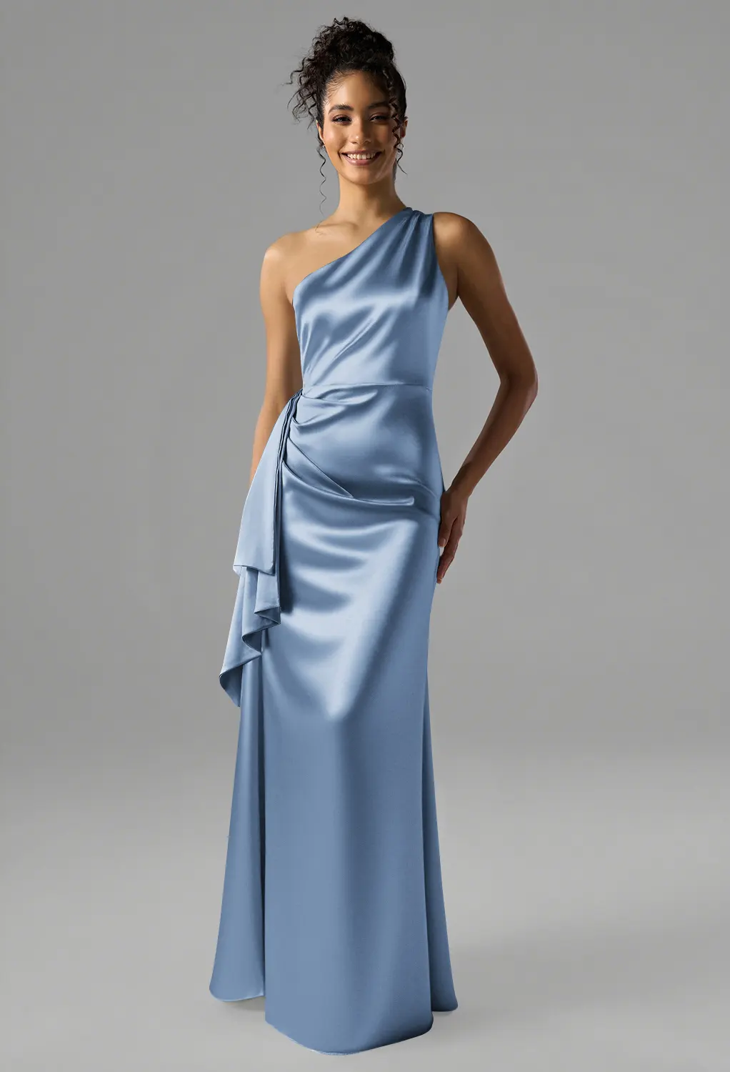 crystal bridesmaid dresses Crystal Satin Floral Bridesmaid Dresses