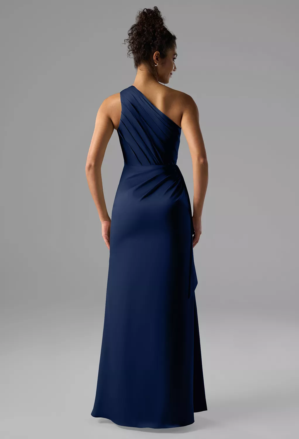 navy blue satin bridesmaid dresses Quin High Quality Dress Oasis Women's Satin Cowl Neck