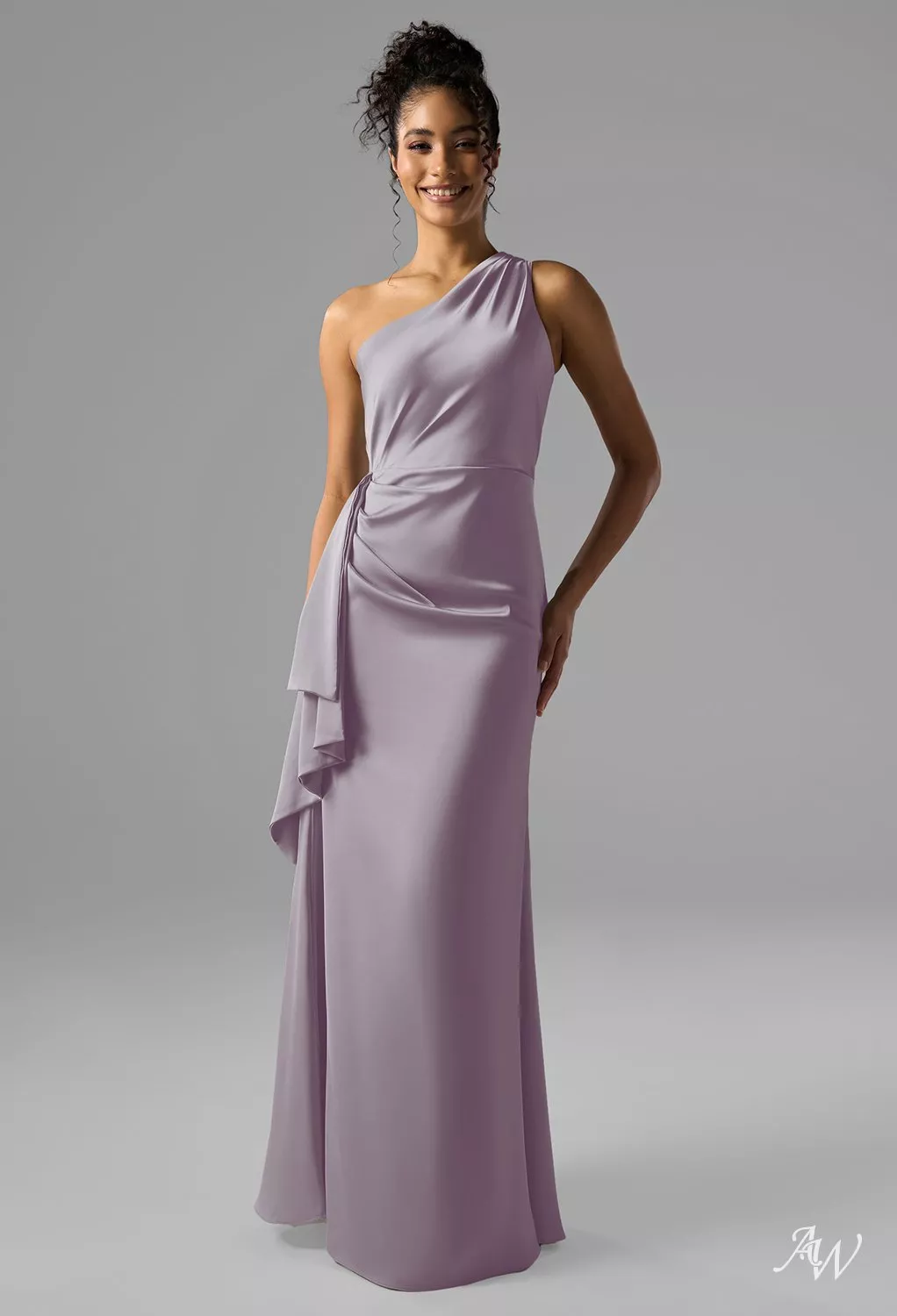 princess polly baby blue dress VILA satin cowl neck cami maxi dress in taupe main image 0