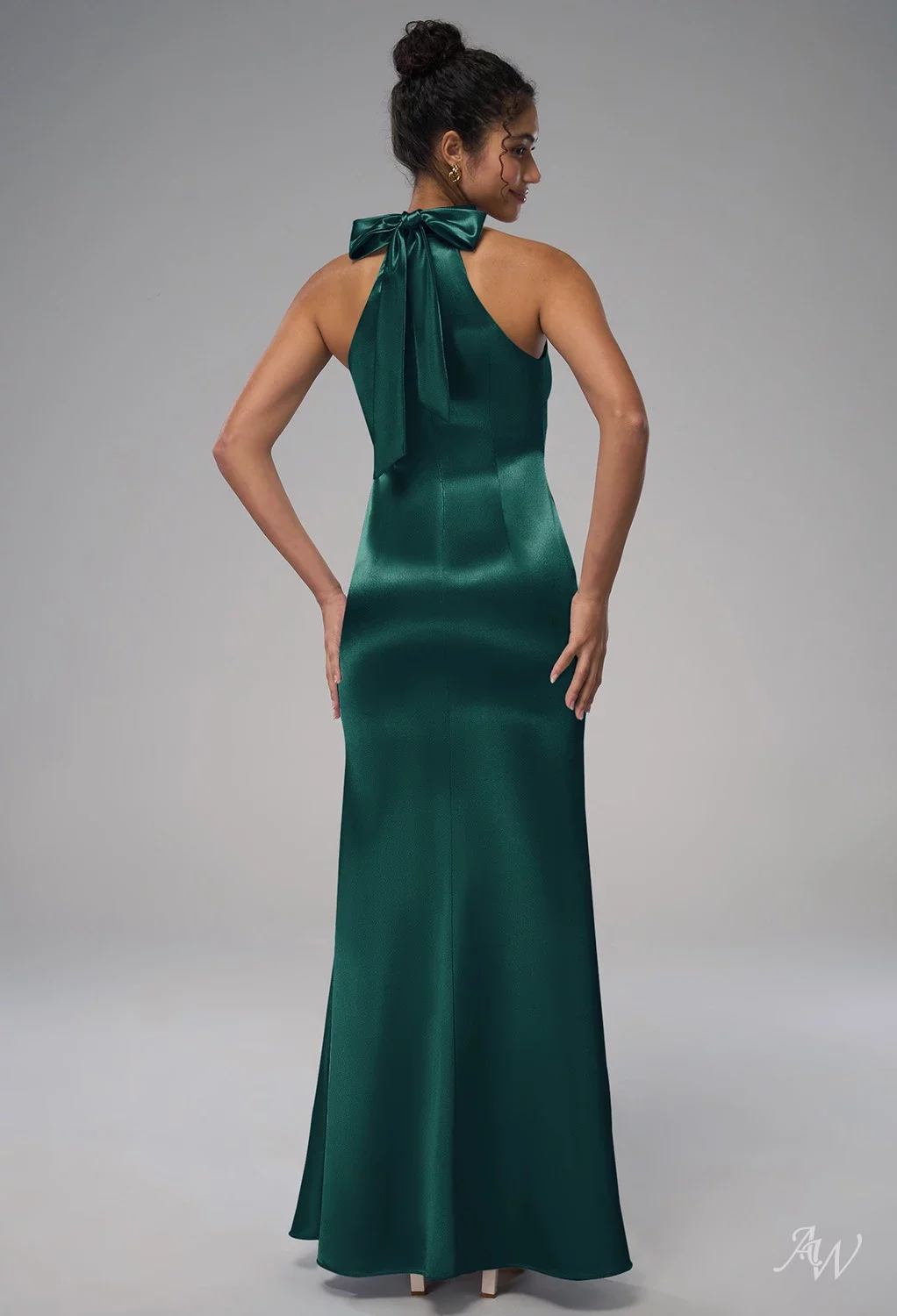 AW Elliot Hunter Green Bridesmaid Dresses