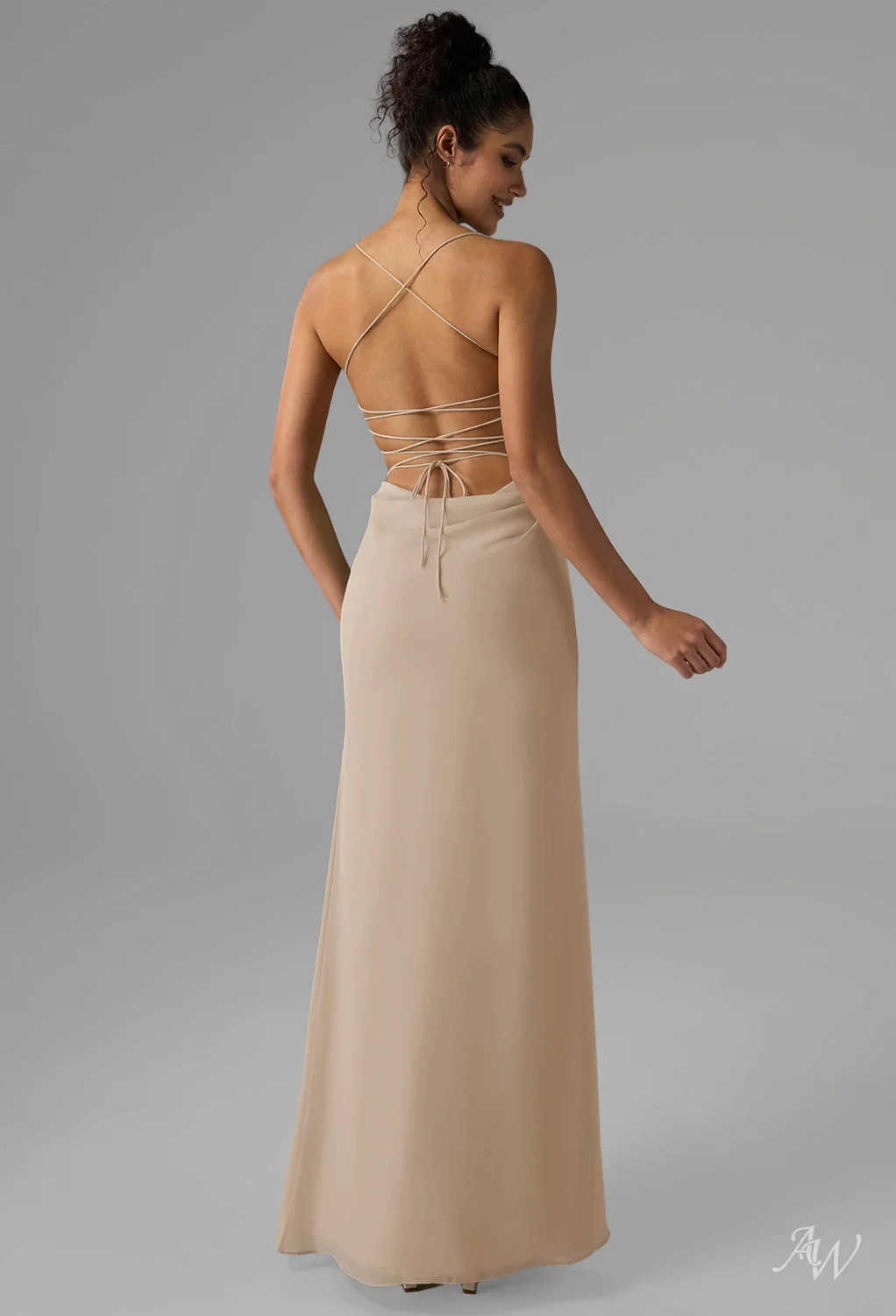 AW Jay Champagne Bridesmaid Dresses | AW.Bridal