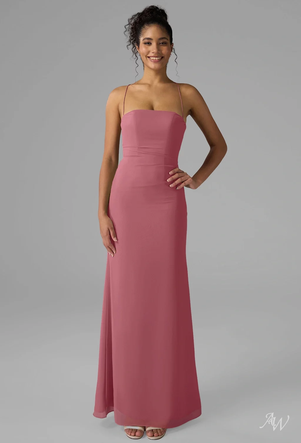 desert rose bridesmaid dresses Azazie Maci pairing beautifully with both indoor venues and evening ceremonies AW Jay Desert Rose Bridesmaid