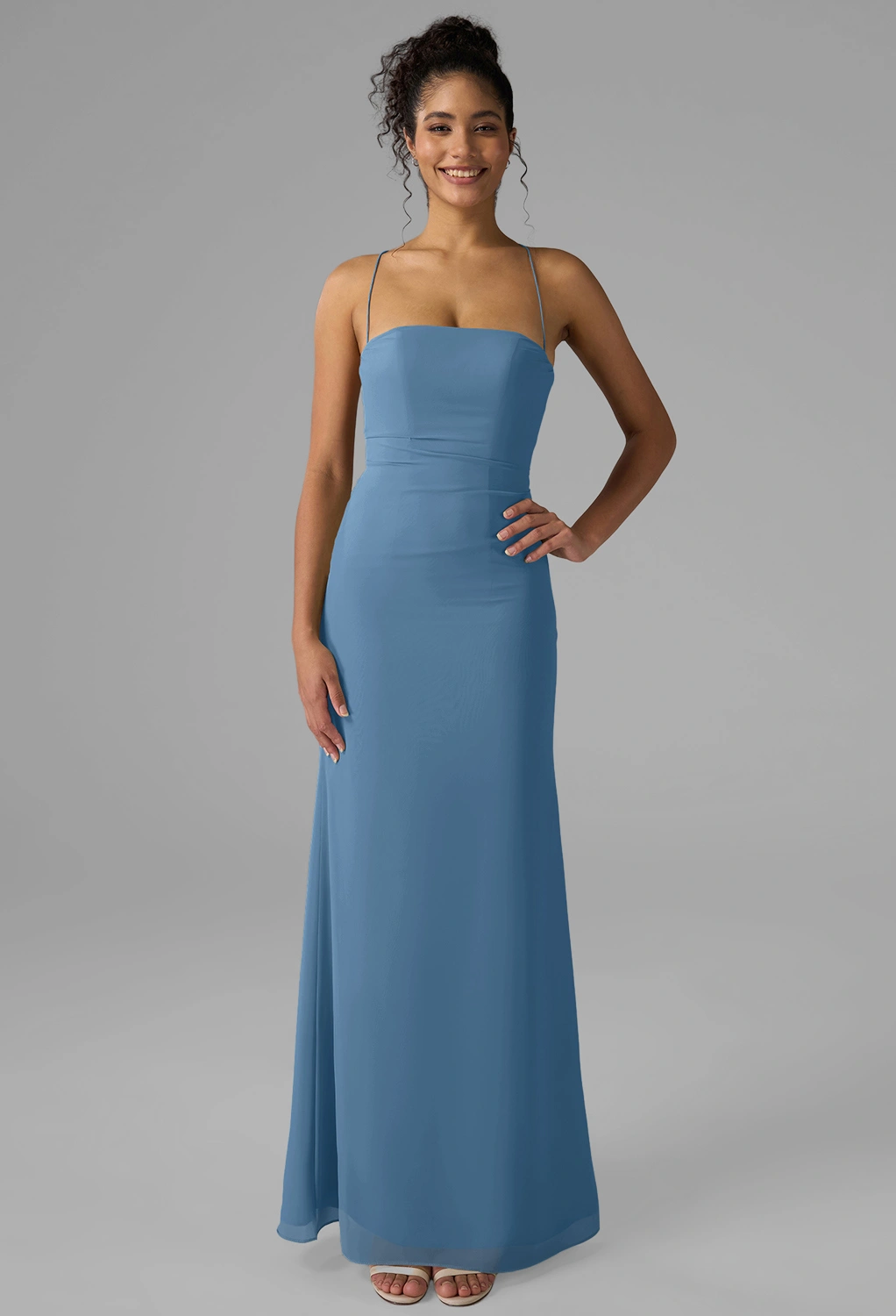 AW Jay Dusty Blue  Wedding Guest Dresses