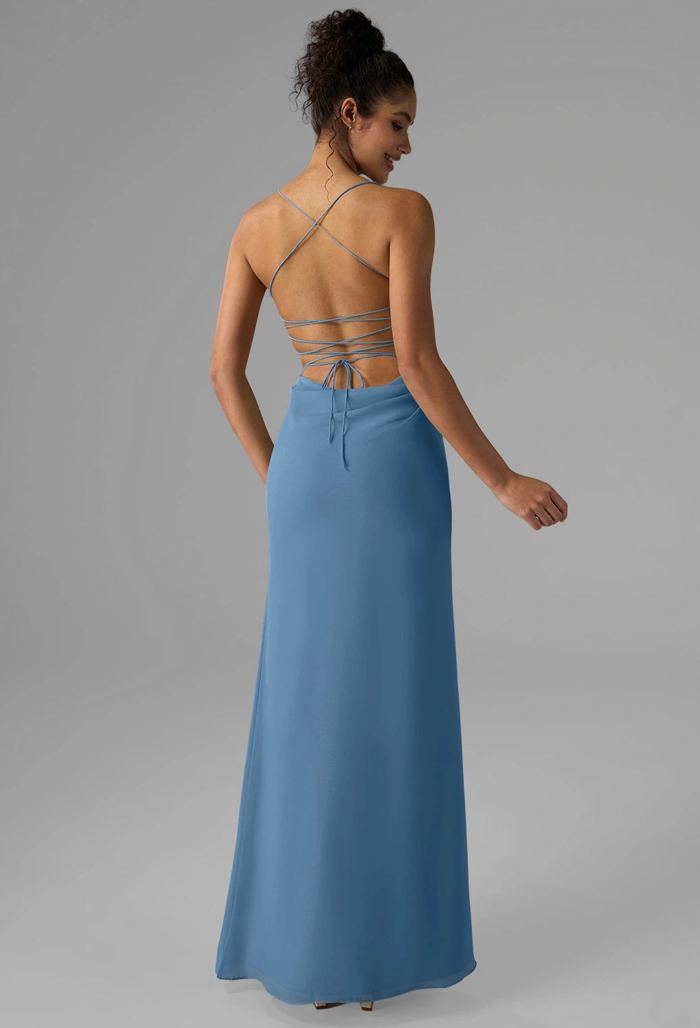 AW Jay Dusty Blue  Wedding Guest Dresses