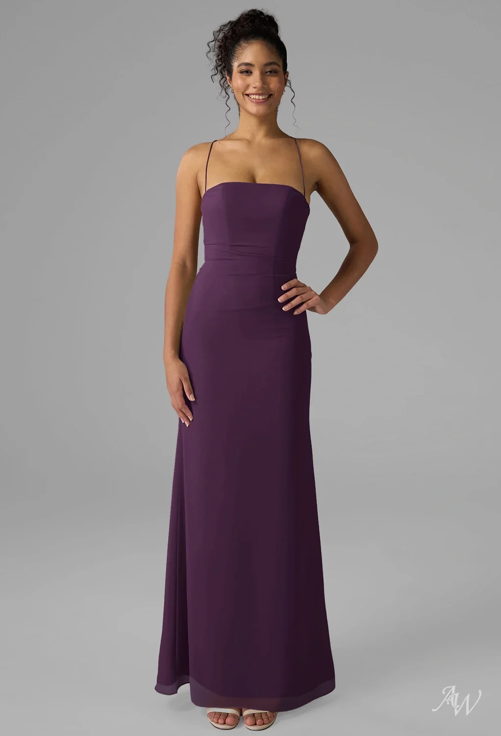 grape bridesmaid dress Women's Cowl Halterneck Satin Maxi Bridesmaid Dress, Grape