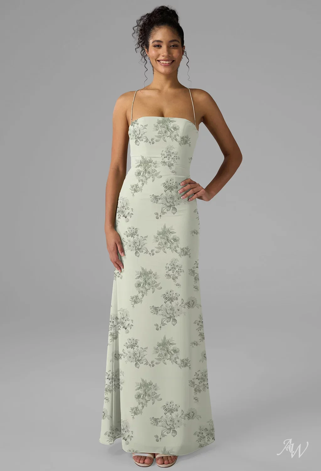 pistachio green bridesmaid dresses Halter Chiffon Mermaid Ruched Bridesmaid Dress in Pale Pistachio, Pale Pistachio / 8
