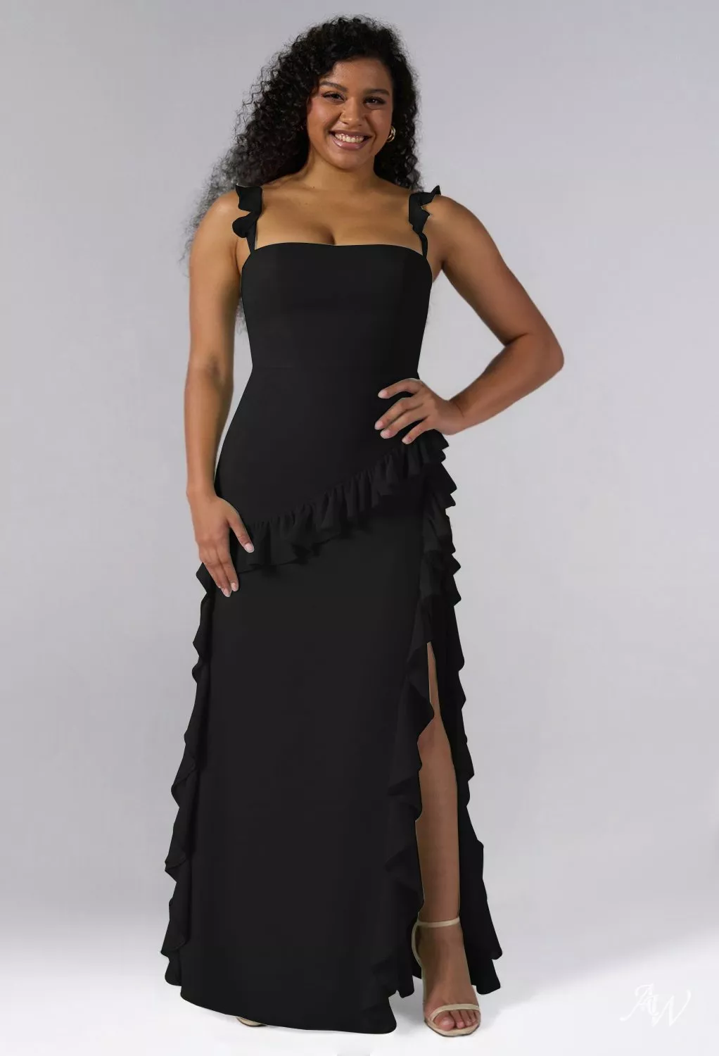 AW Jaydon Black Bridesmaid Dresses | AW.Bridal