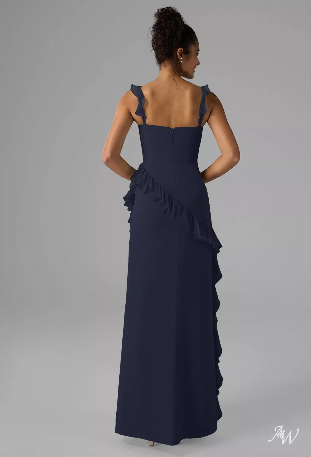 AW Jaydon Dark Navy Bridesmaid Dresses | AW.Bridal