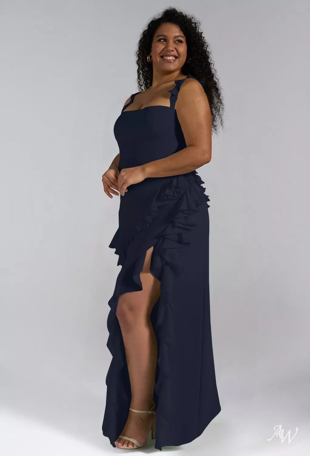 AW Jaydon Dark Navy Bridesmaid Dresses | AW.Bridal