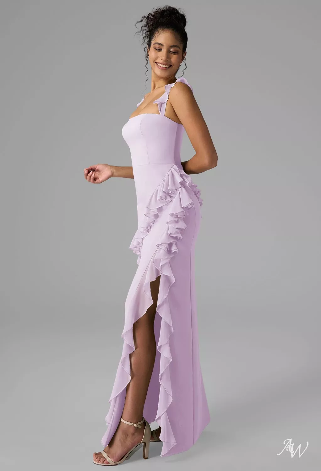 lilac gray bridesmaid dresses Ready To Ship Cameron Bridesmaids Dress