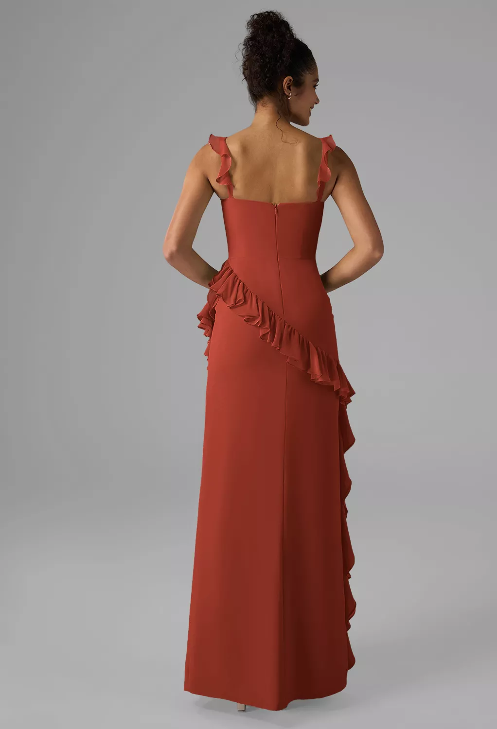 green emerald velvet dress Rust Rian Gown main image 0