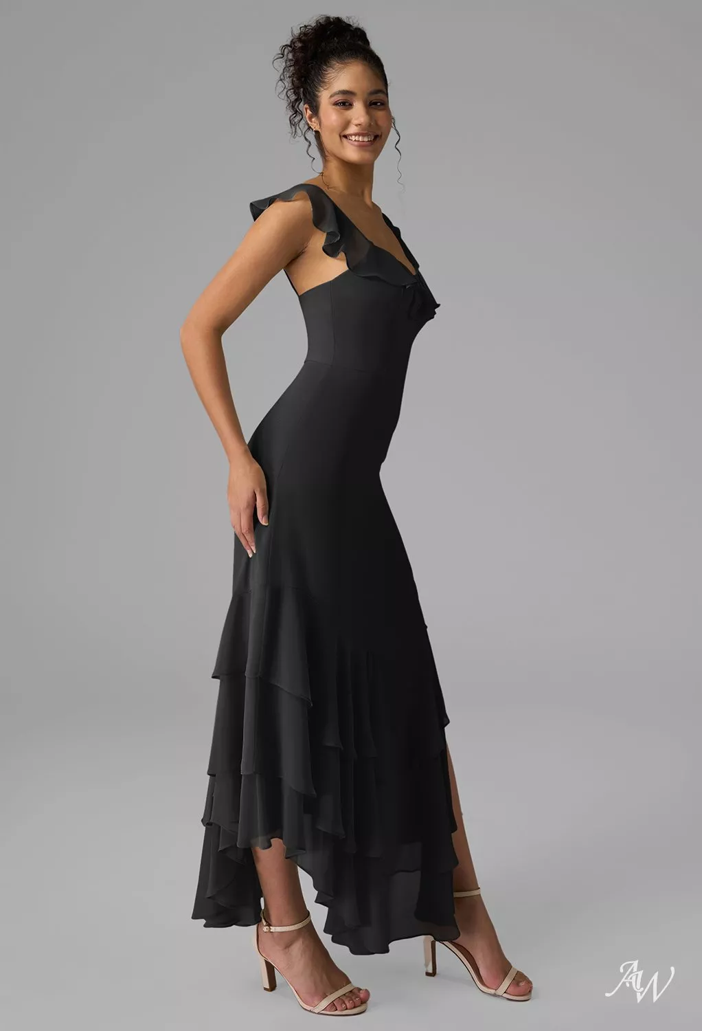 black dress with black collar The Original Dress Collar Polo Black S / Black