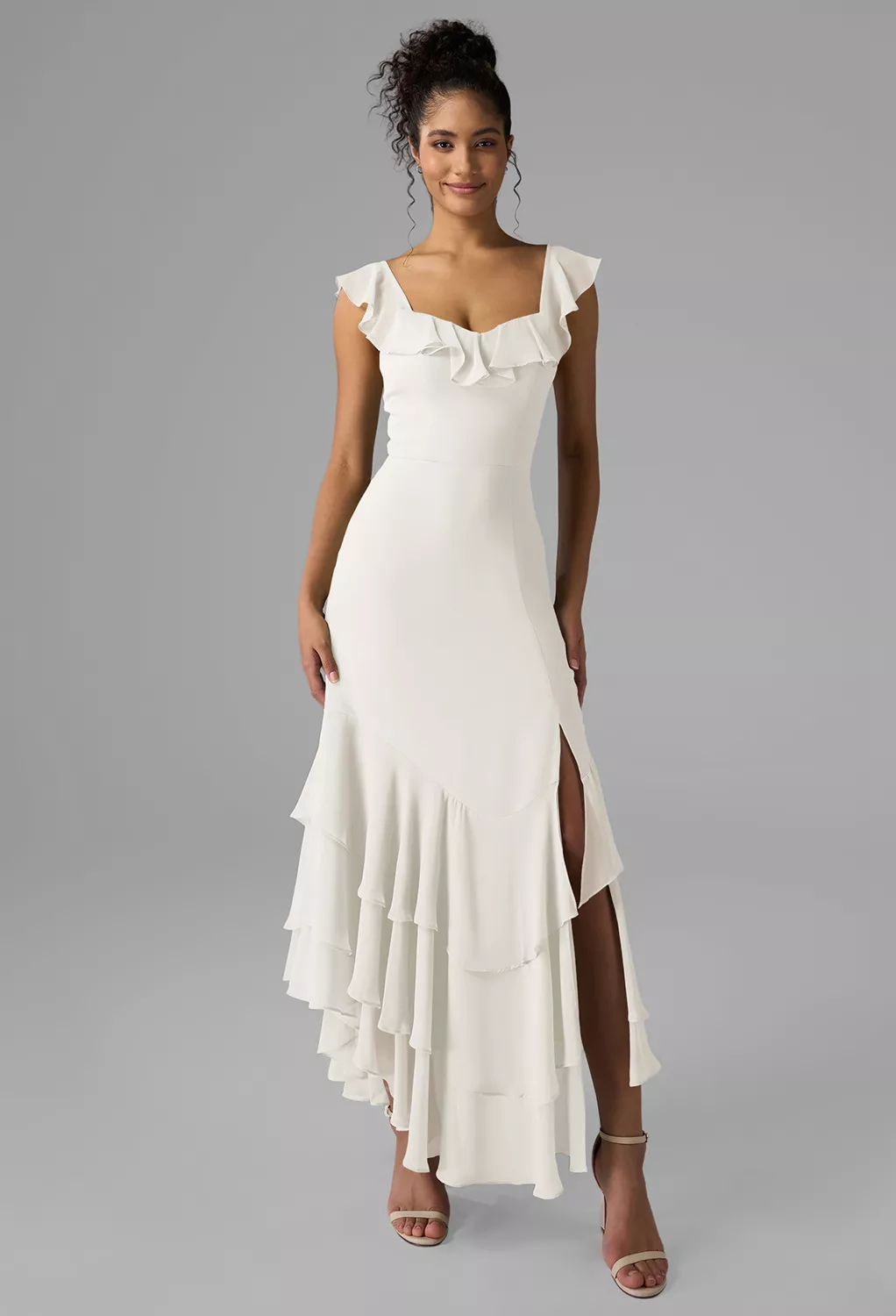 Ivory Cocktail Wedding Guest Dresses | AW.Bridal