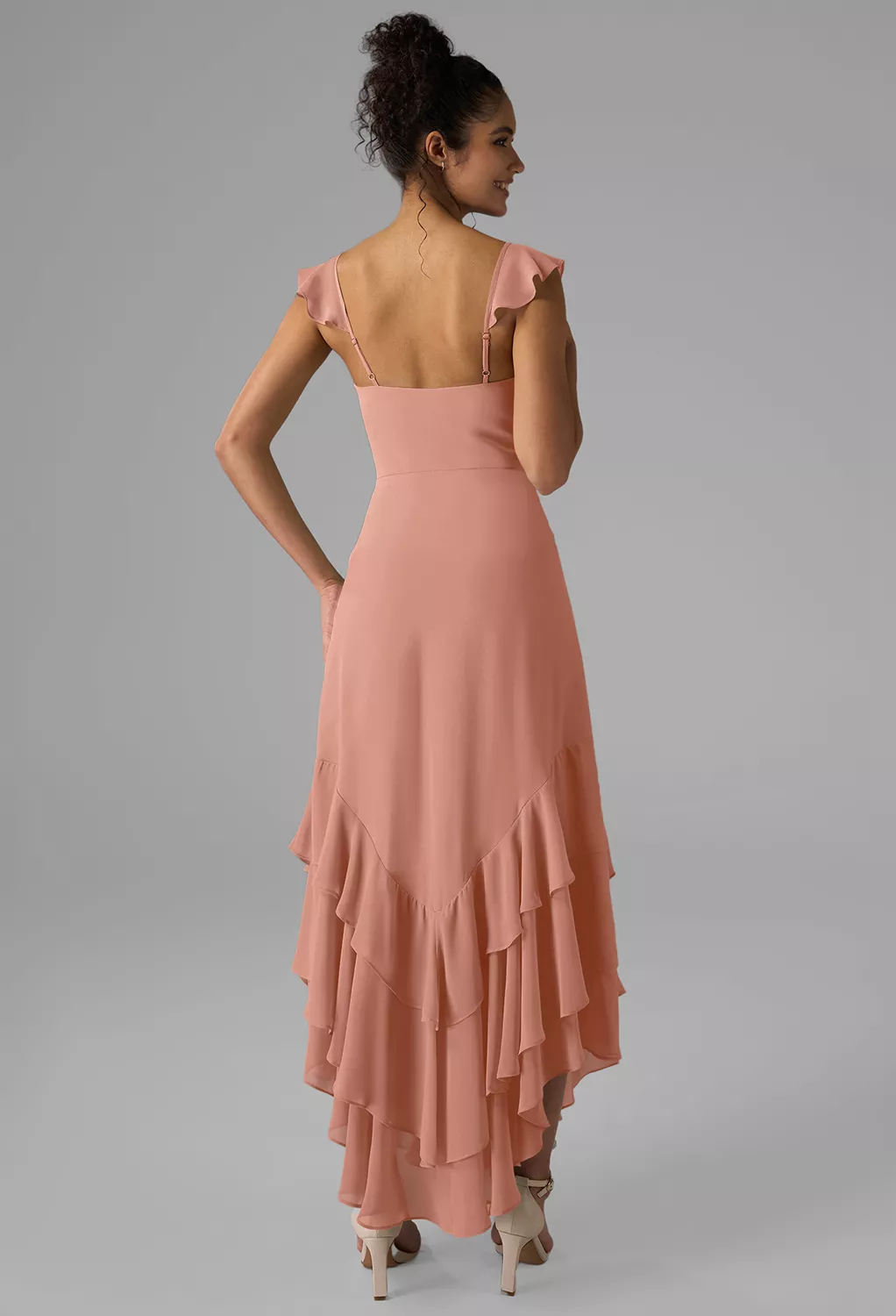 pink high low bridesmaid dresses Pink High Low Prom Dress,Sweetheart Neckline Homecoming Dress with Pockets,PD00569, US16 / Burgundy