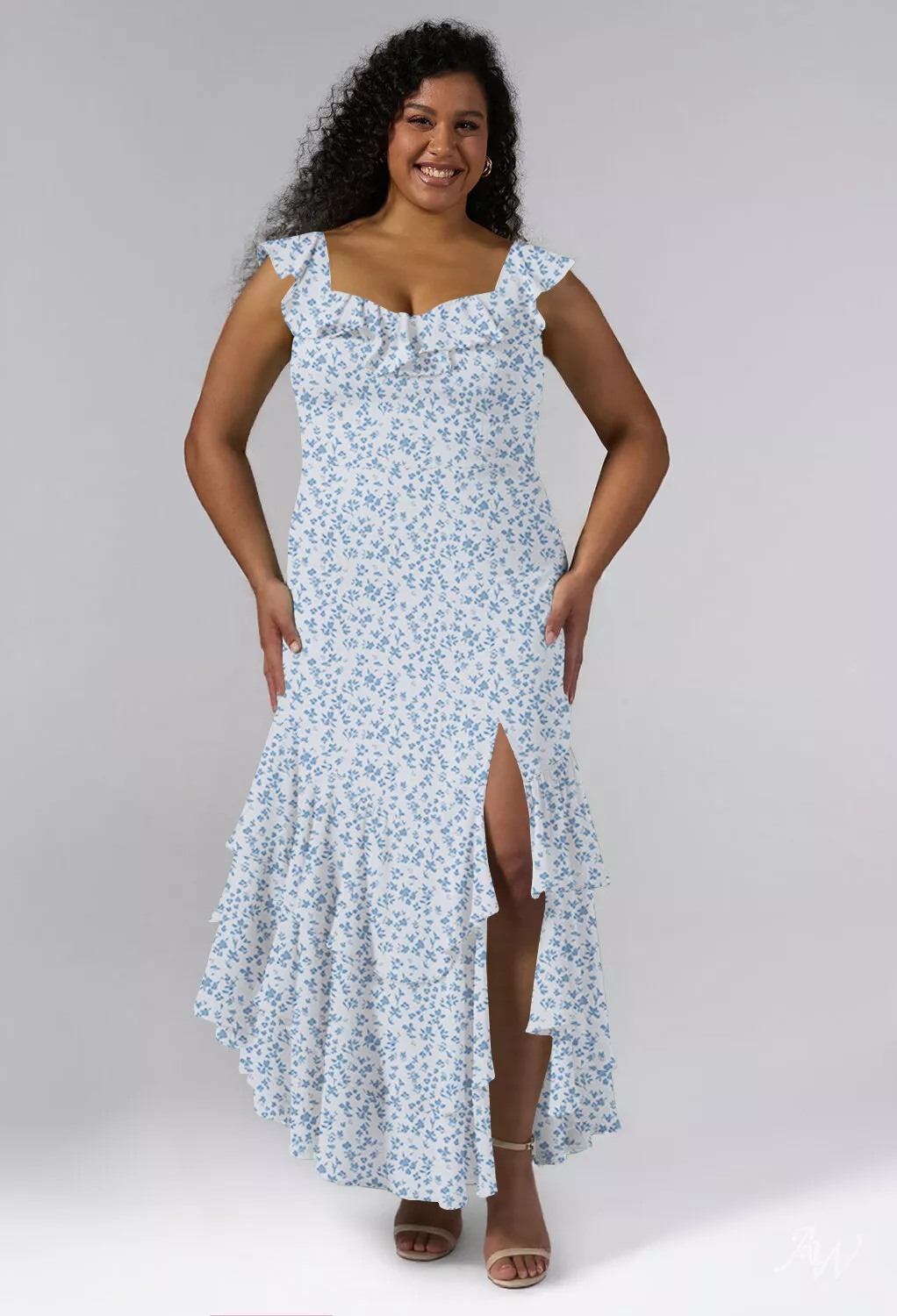 AW Anaya Skyblue Star Floral Bridesmaid Dresses | AW.Bridal