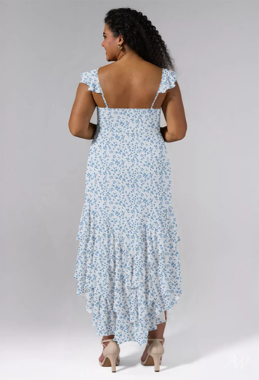 skies are blue adriane dress Sky Blue Magnolia Floral Good Luck Dress, XXL +3