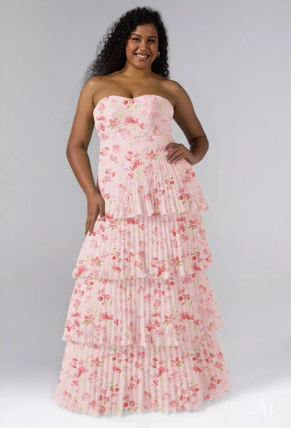 AW Bryn Dress, Pistachio Green Penoy Chiffon Crystal Satin Satin