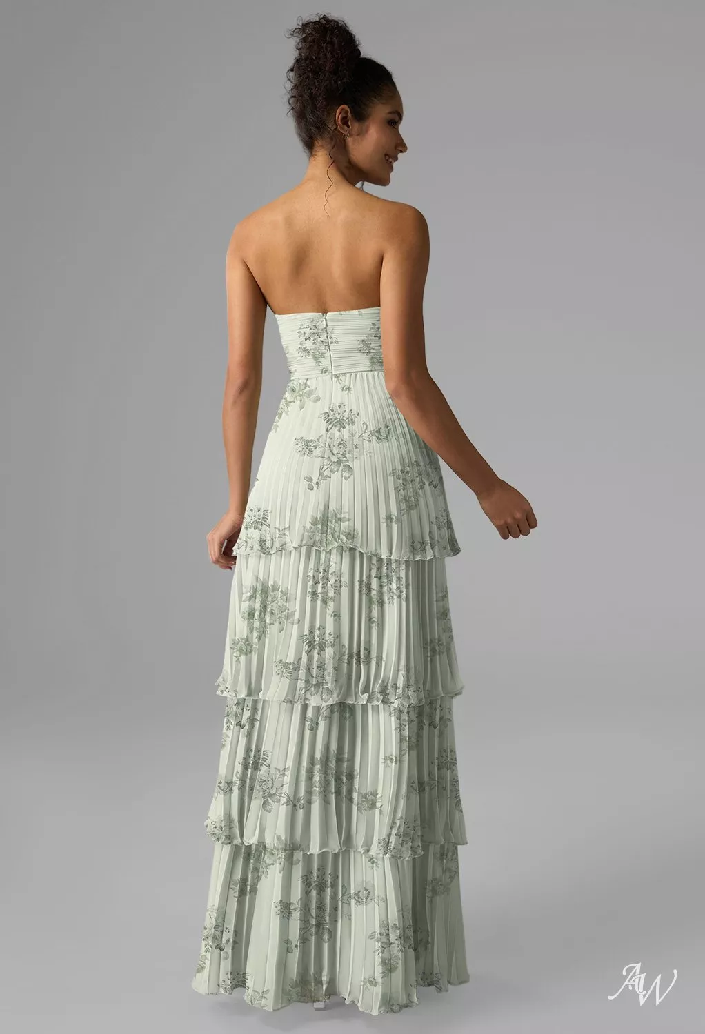 neon green hoodie dress Fernanda Mint Green Ruffle Maxi Dress – Get That Trend main image 0