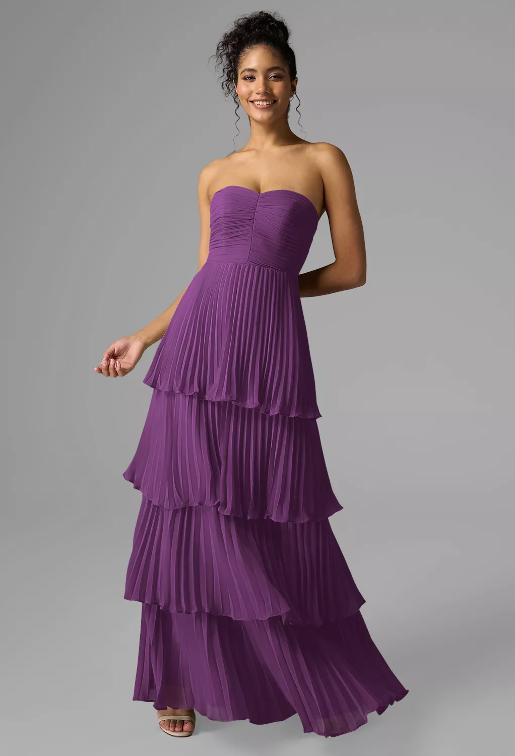 Purple Long Bridesmaid Dresses | AW.Bridal