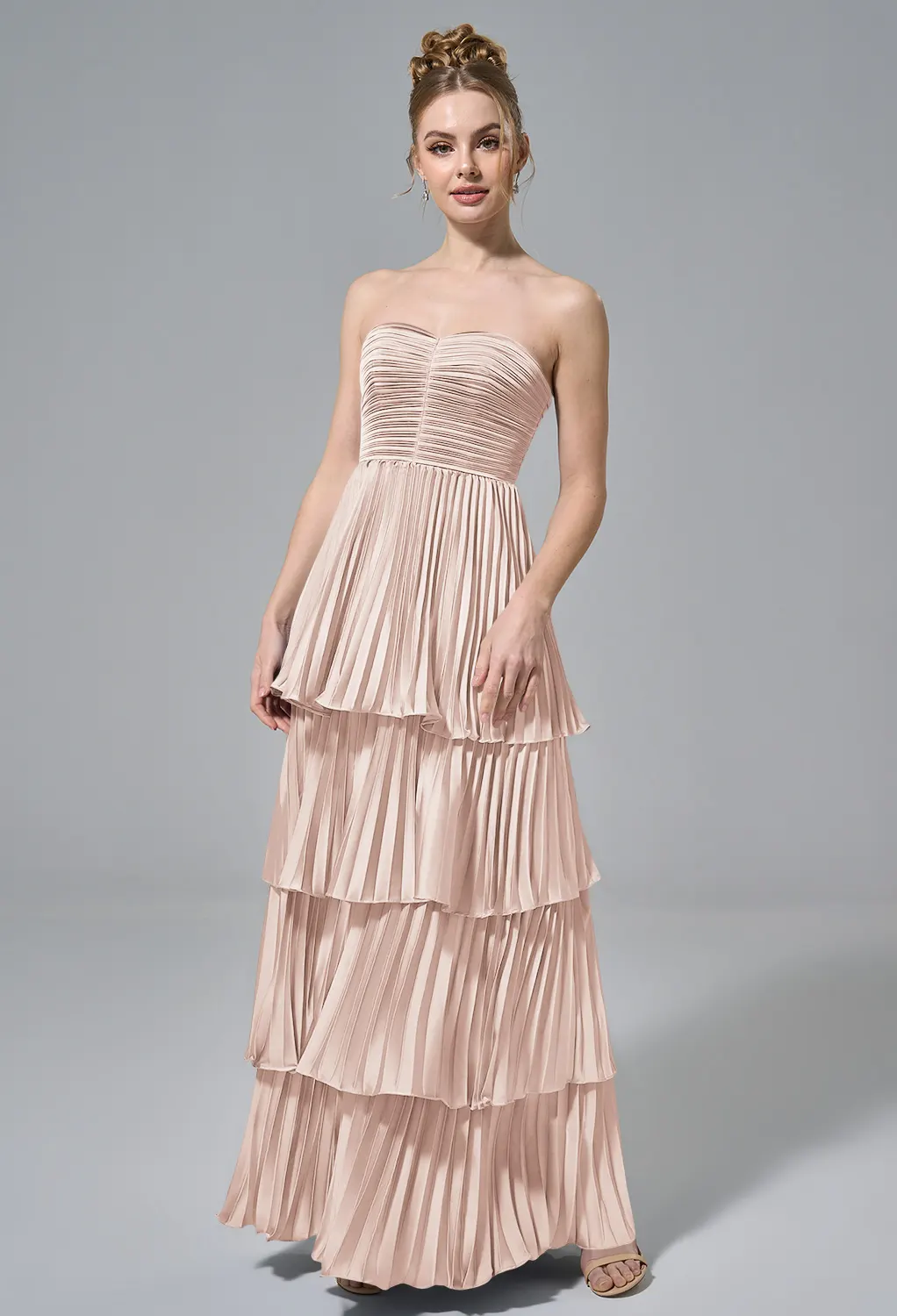 white christmas dresses Apricot Pink Solid Color Cap Sleeve Drop Waist T Shirt Dress – Blue Zone  Planet main image 1