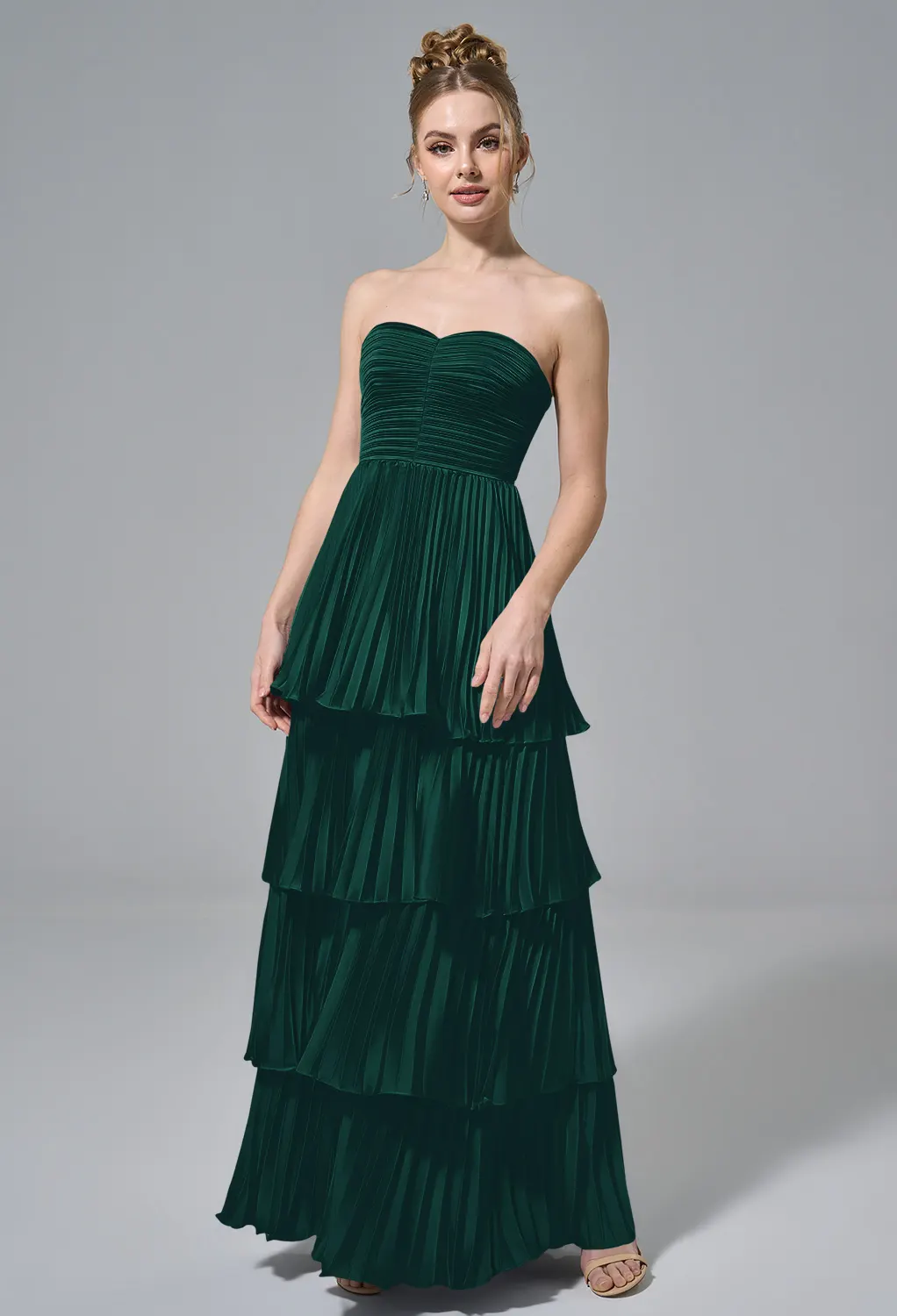 slim fit dress slacks Guinevere Dress - Light Hunter Green main image 1
