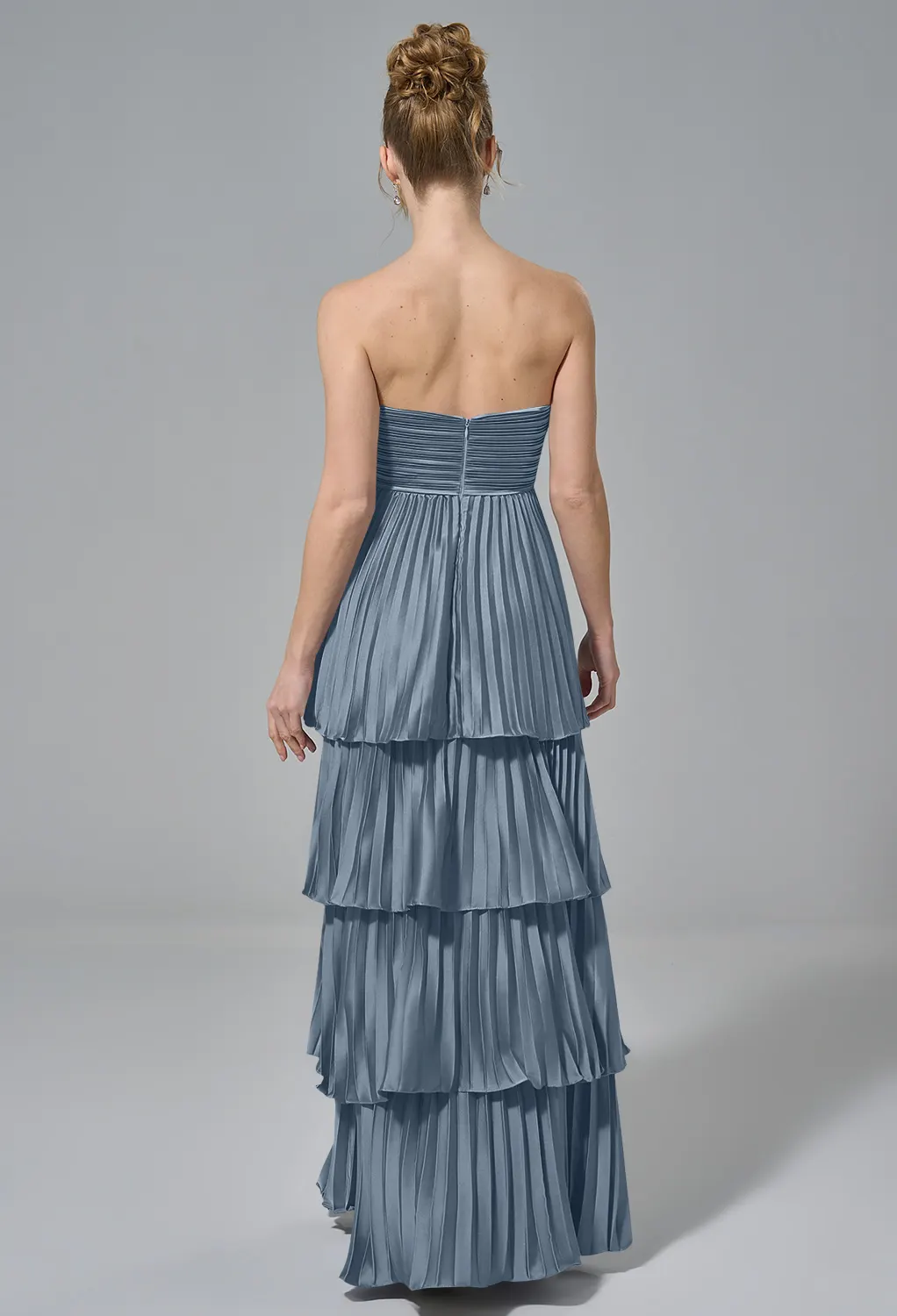 slate gray bridesmaid dresses Uncommonly Pretty Steel Gray Bridesmaid Dresses