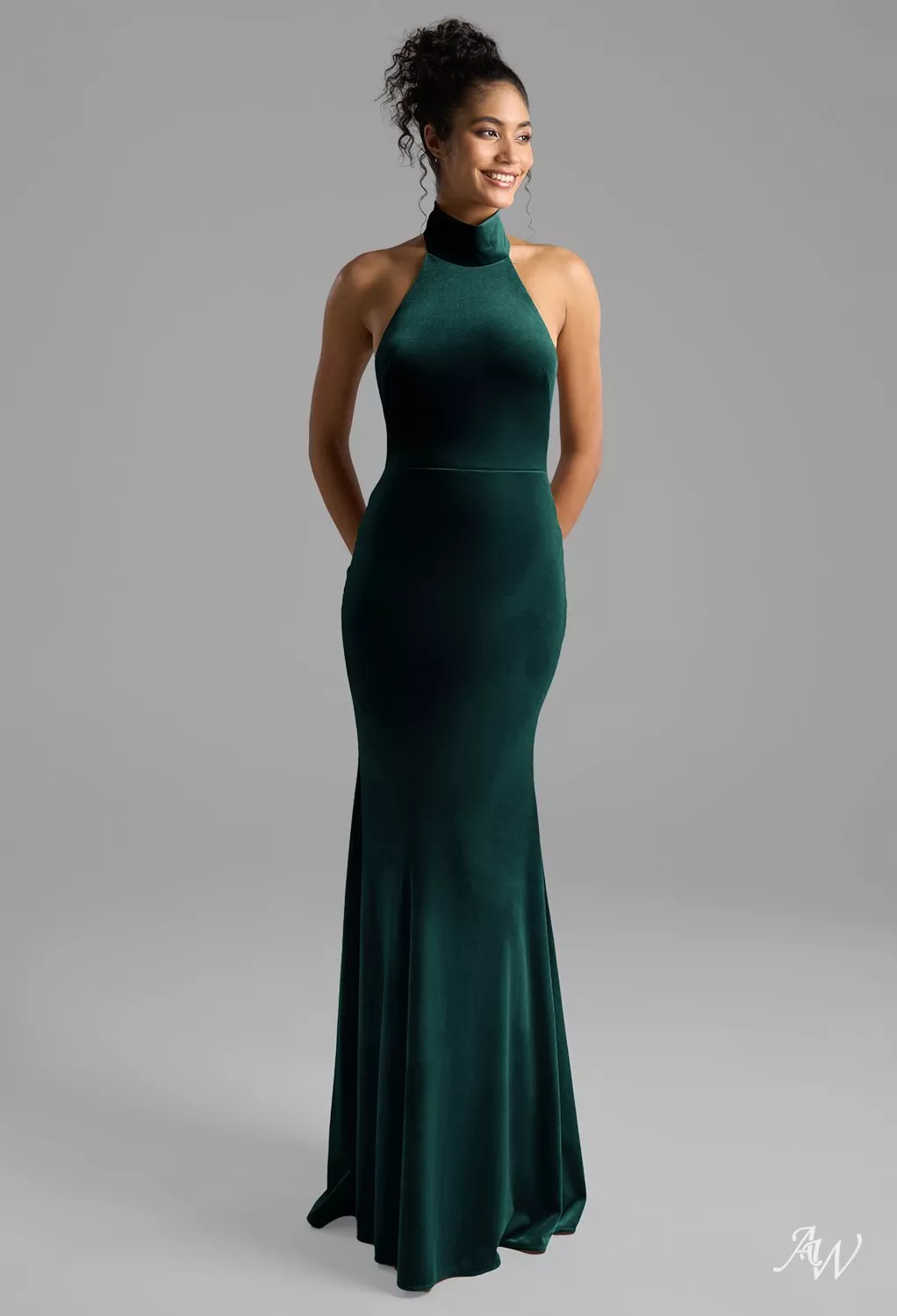 blue dress for baby girl Women'S Dark Green Bridesmaid Dresses Chic Stretch Satin Sheath/Column