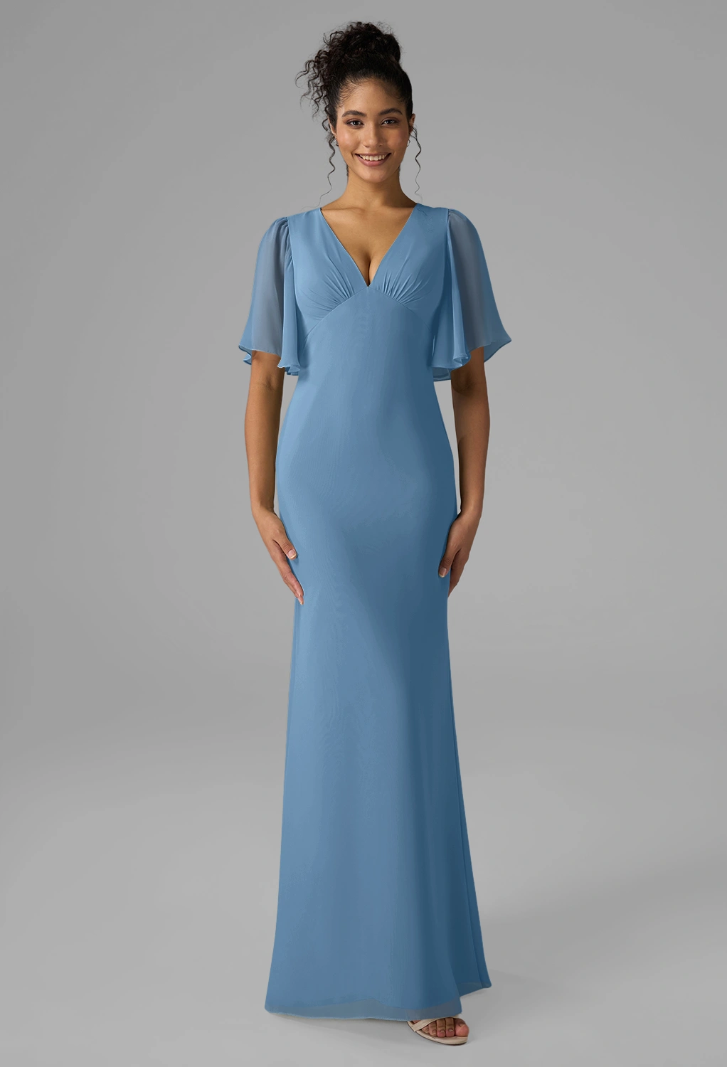 AW Lyra Dusty Blue  Wedding Guest Dresses
