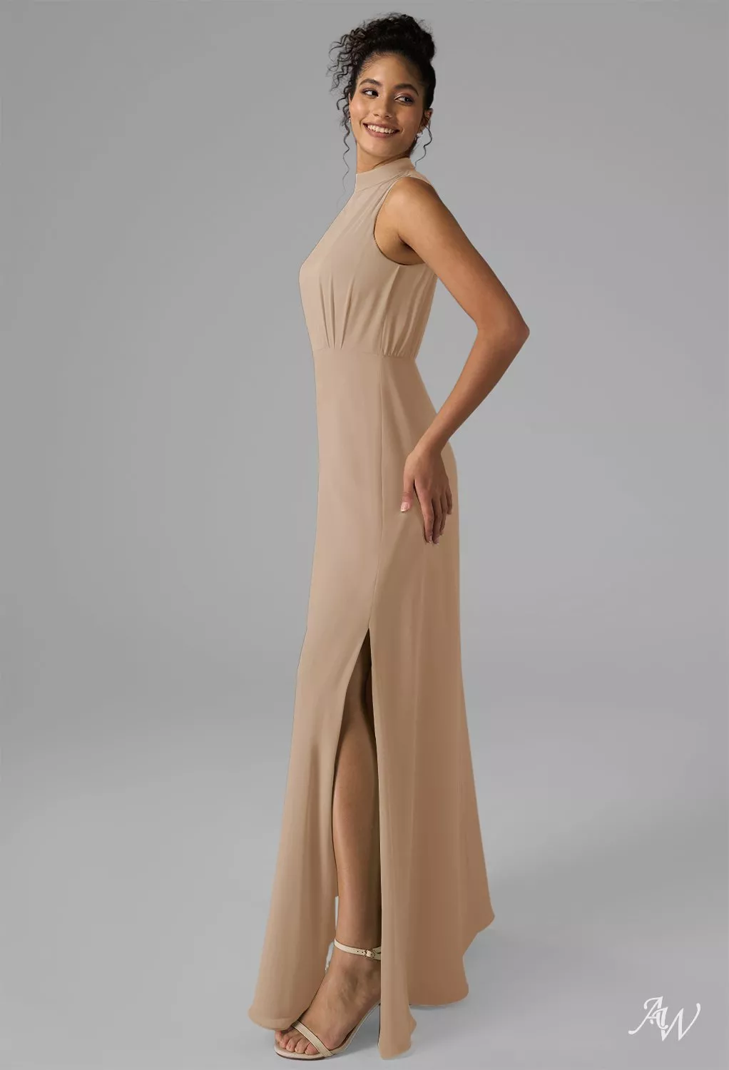 AW Caitlyn Champagne Bridesmaid Dresses | AW.Bridal